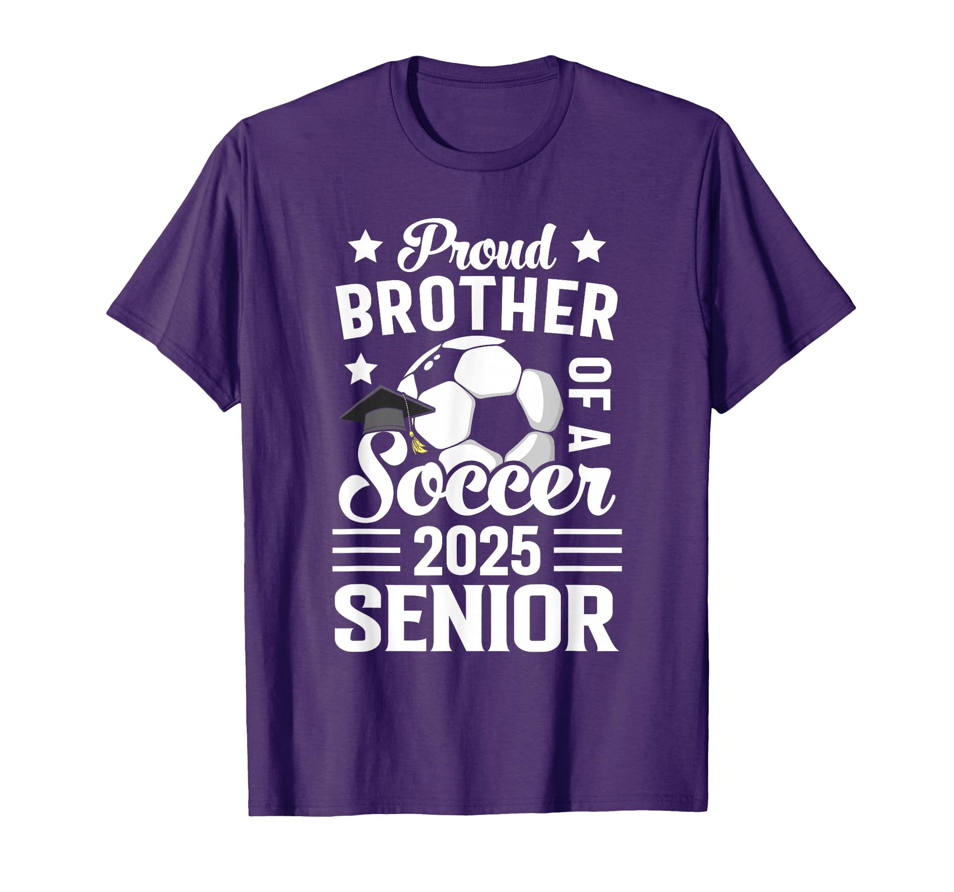 Proud Brother Soccer Senior Class 2025 T-Shirt - Novelty Apparel Unisex - T-Shirt, Sweatshirt, Hoodie