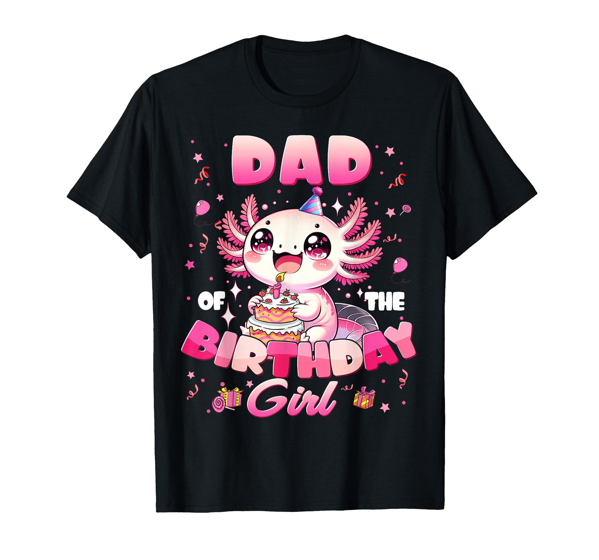 Dad And Mom Birthday Axolotl Family T-Shirt - Custom Art Print Men Women - T-Shirt, Sweatshirt, Hoodie