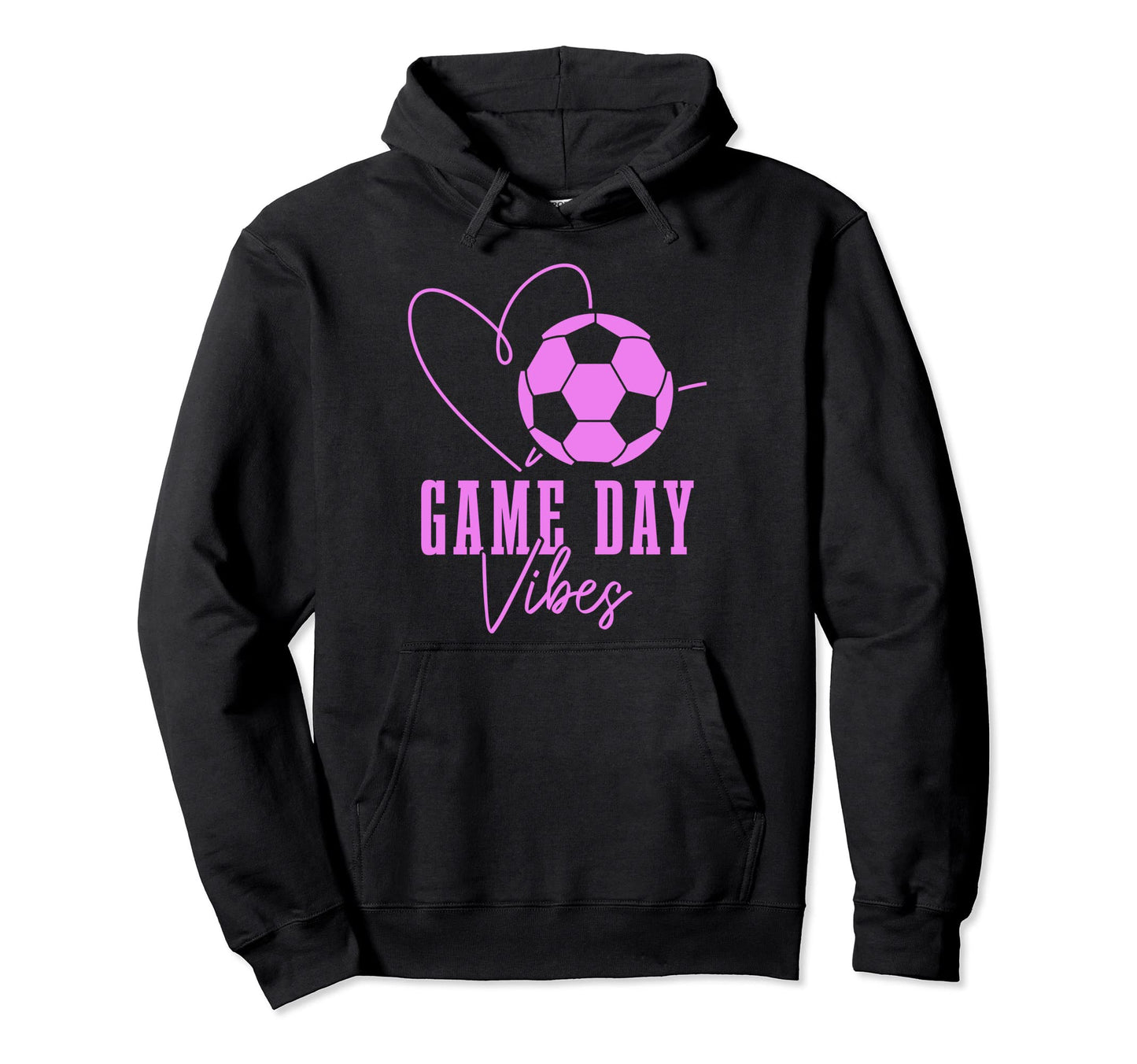 Soccer Player Game Day Vibes Coach Sports Hoodie - Graphic Print Unisex - T-Shirt, Sweatshirt, Hoodie