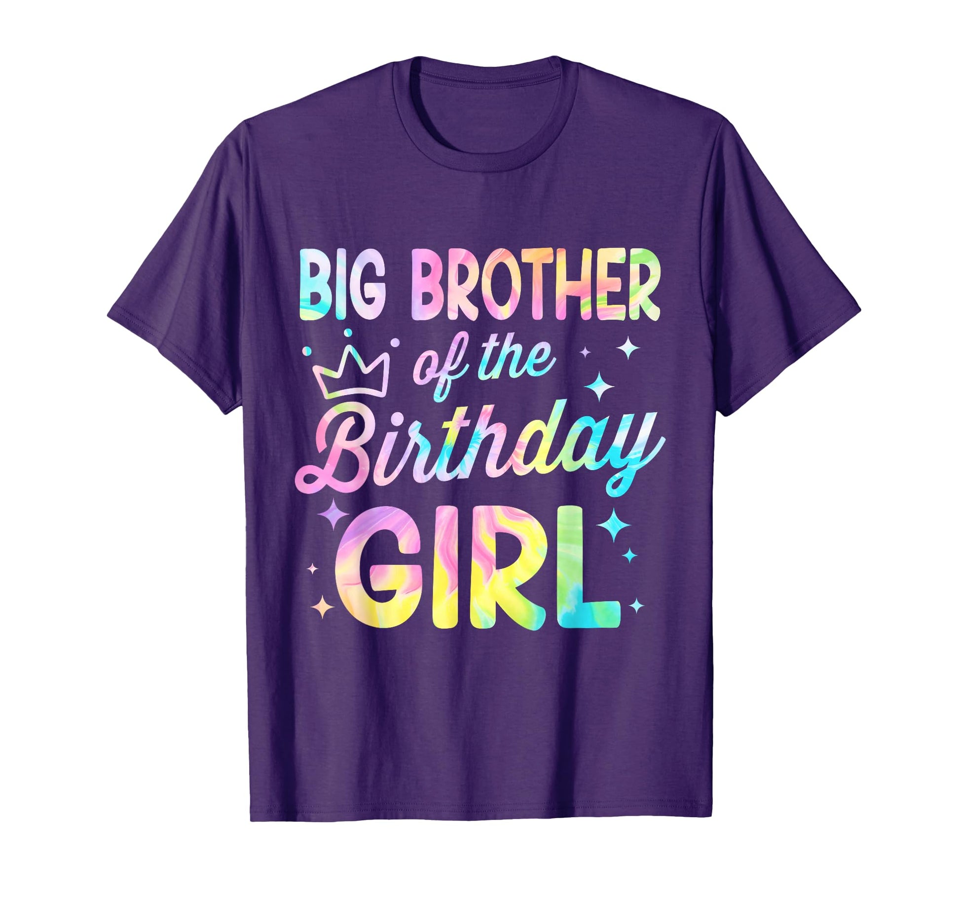 Big Brother Birthday Tie Dye Bday Party T-Shirt - Novelty Apparel Unisex - T-Shirt, Sweatshirt, Hoodie