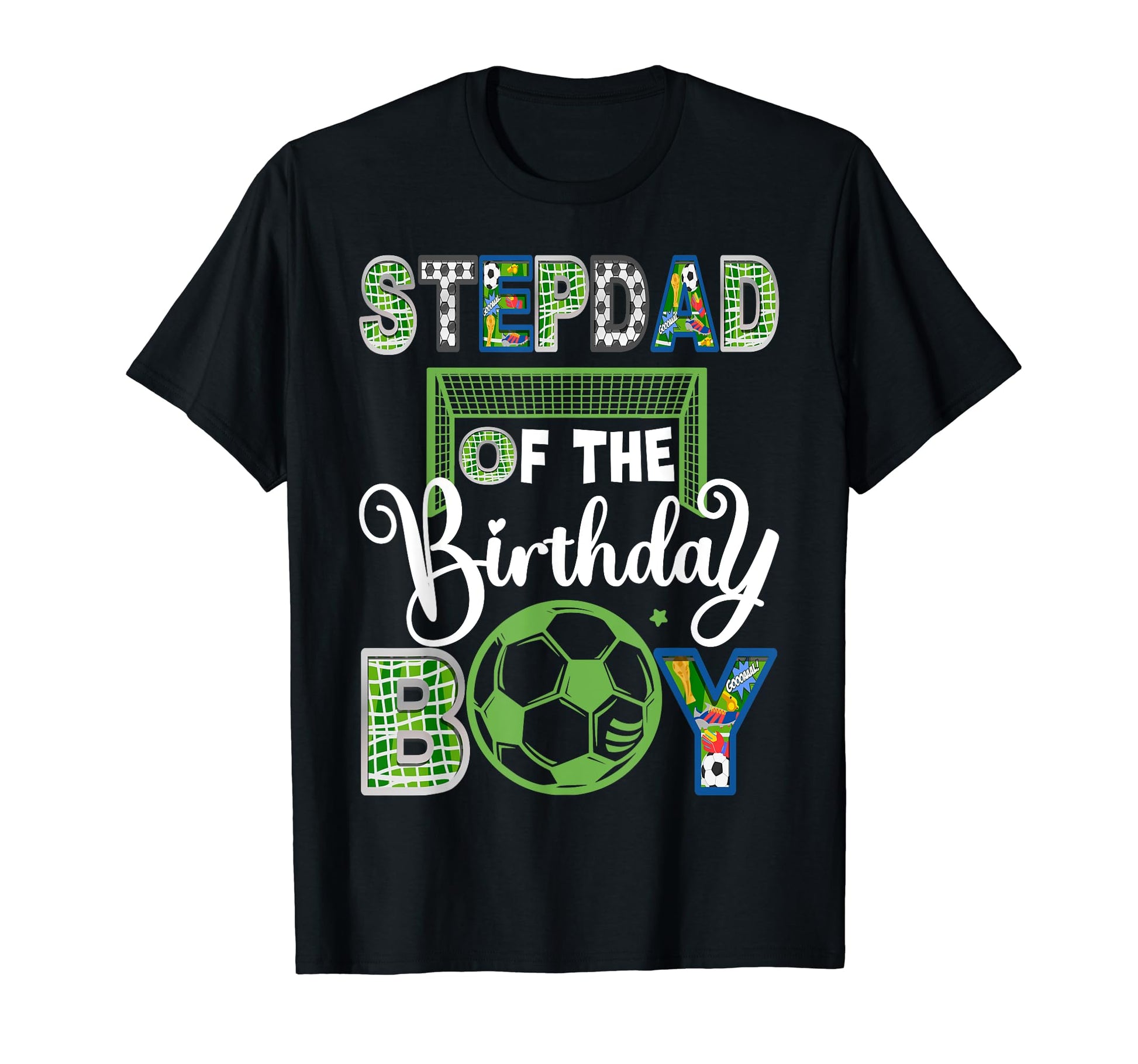 Stepdad Birthday Soccer Baller Birthday T-Shirt - Novelty Apparel Unisex - T-Shirt, Sweatshirt, Hoodie