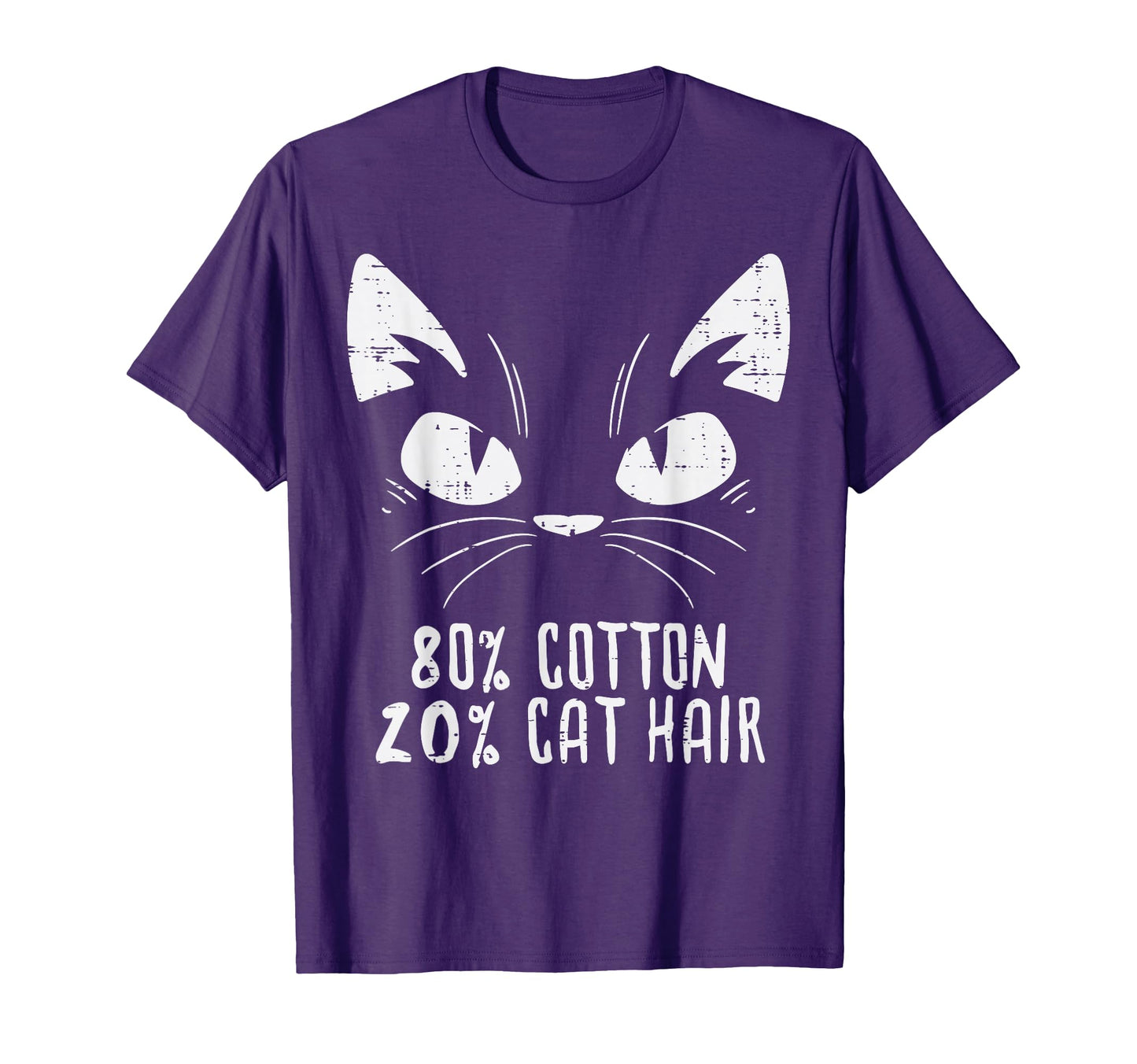 Black Cat Face 80 Cotton 20 Hair Kitten T-Shirt - Graphic Print for Adults - T-Shirt, Sweatshirt, Hoodie