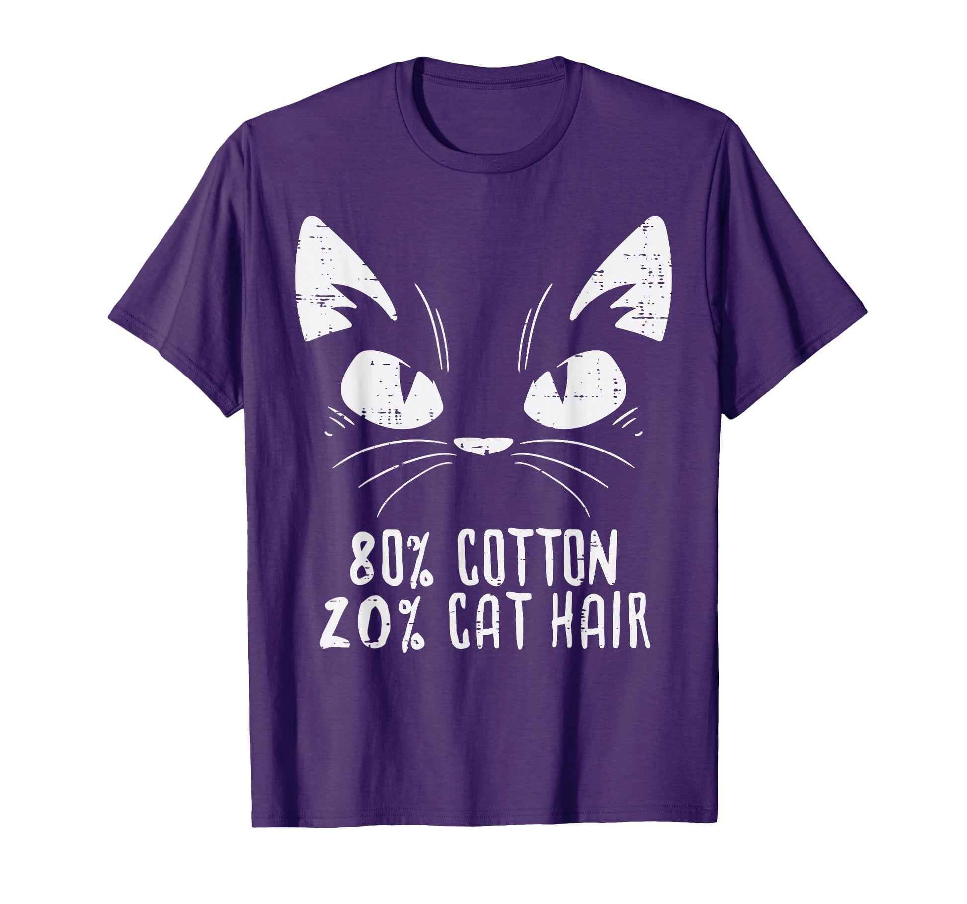 Black Cat Face 80 Cotton 20 Hair Kitten T-Shirt - Graphic Print for Adults - T-Shirt, Sweatshirt, Hoodie
