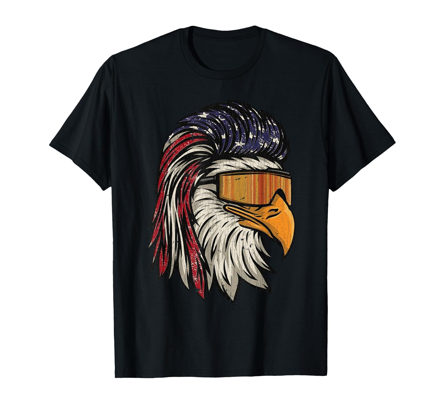 Eagle Mullet Sunglasses Merica 4Th July Usa T-Shirt - Graphic Print Unisex - T-Shirt, Sweatshirt, Hoodie
