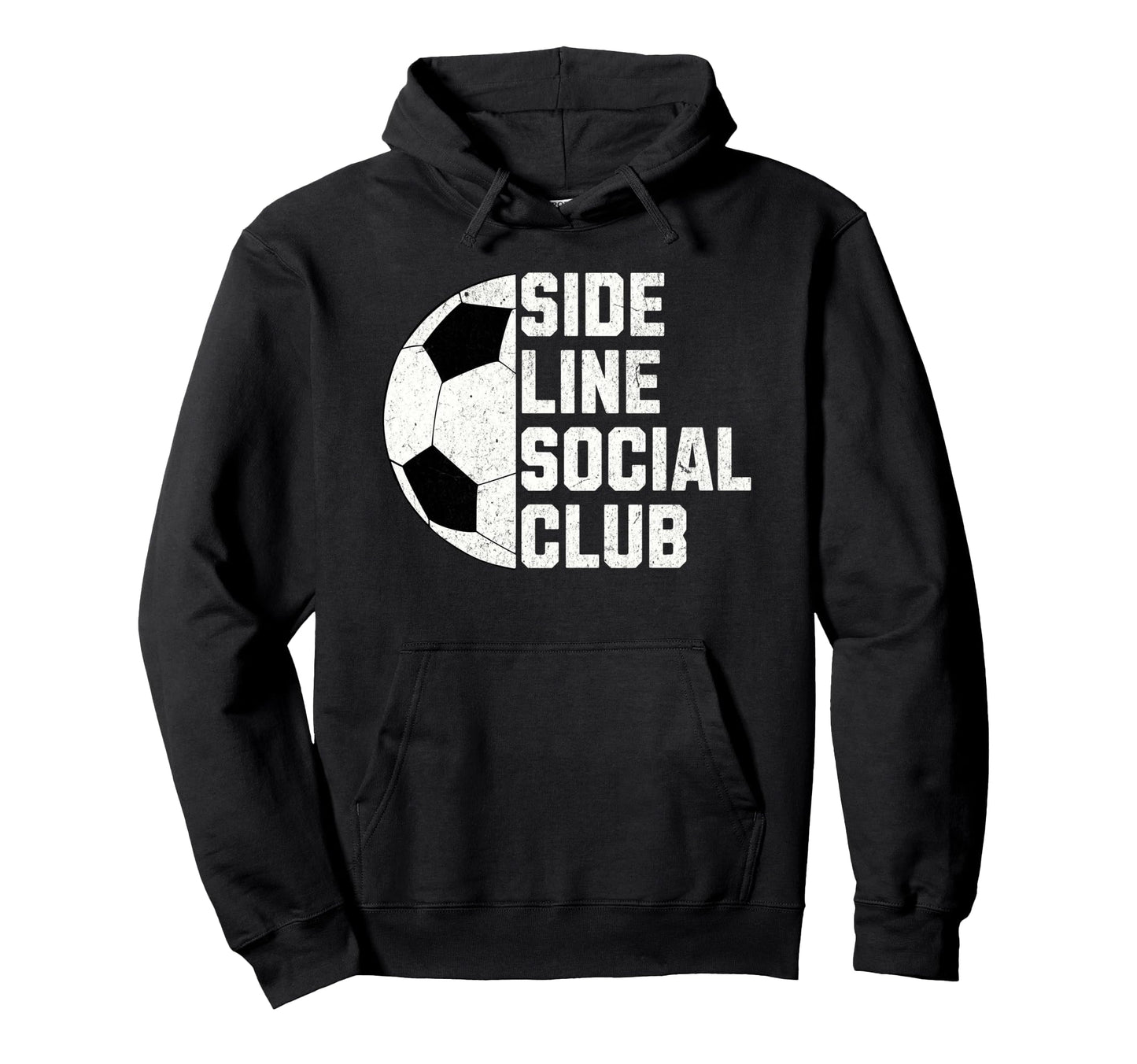 Sideline Social Club Funny Soccer Hoodie - Graphic Print Men Women - T-Shirt, Sweatshirt, Hoodie