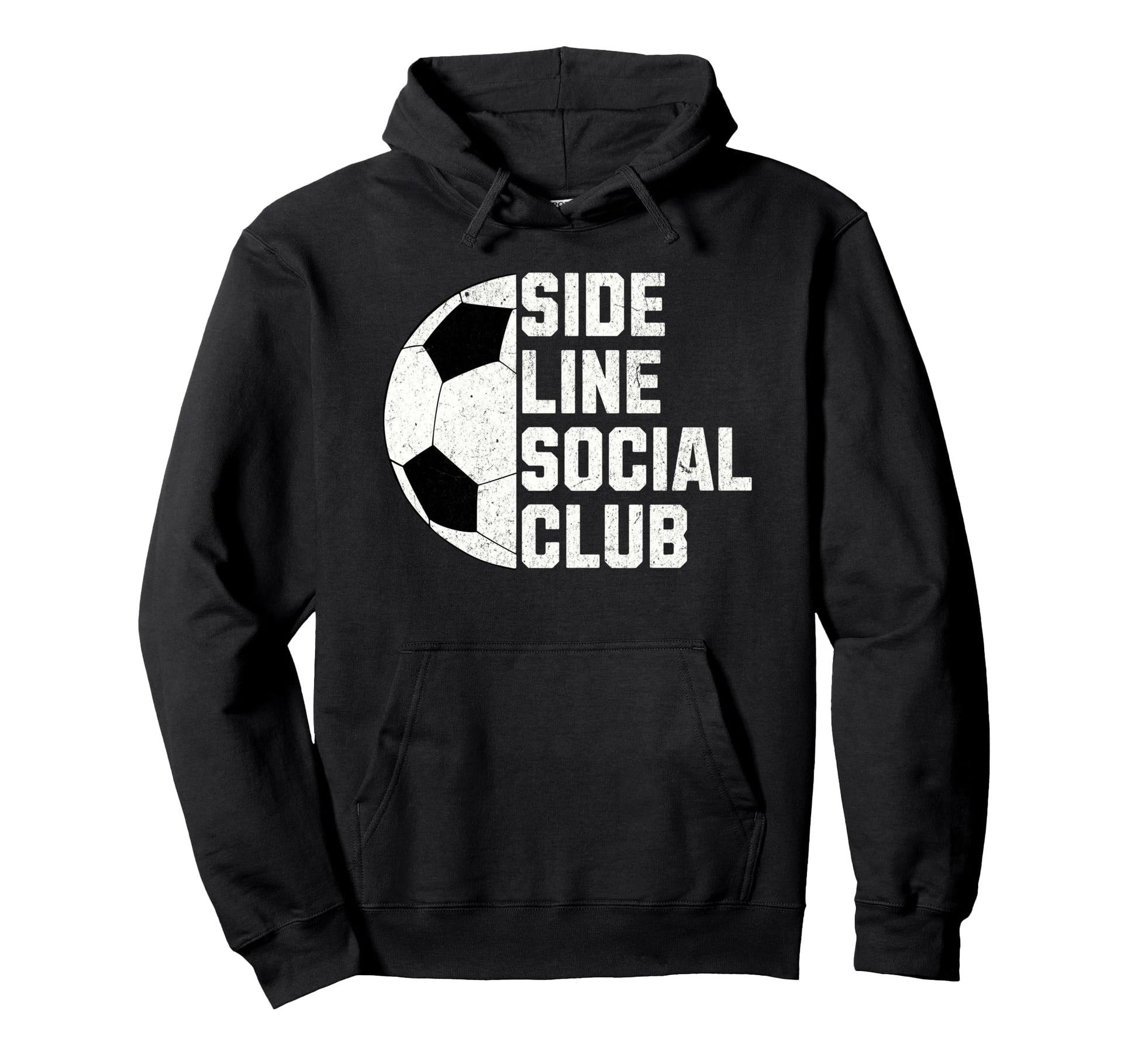 Sideline Social Club Funny Soccer Hoodie - Graphic Print Men Women - T-Shirt, Sweatshirt, Hoodie