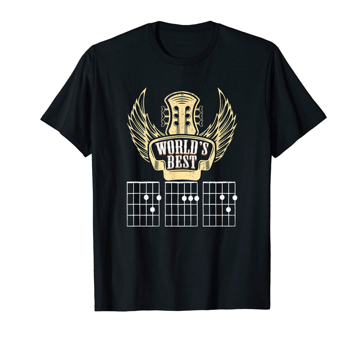 Mens Worlds Best Guitar Dad Father T-Shirt - Streetwear Style Men Women - T-Shirt, Sweatshirt, Hoodie