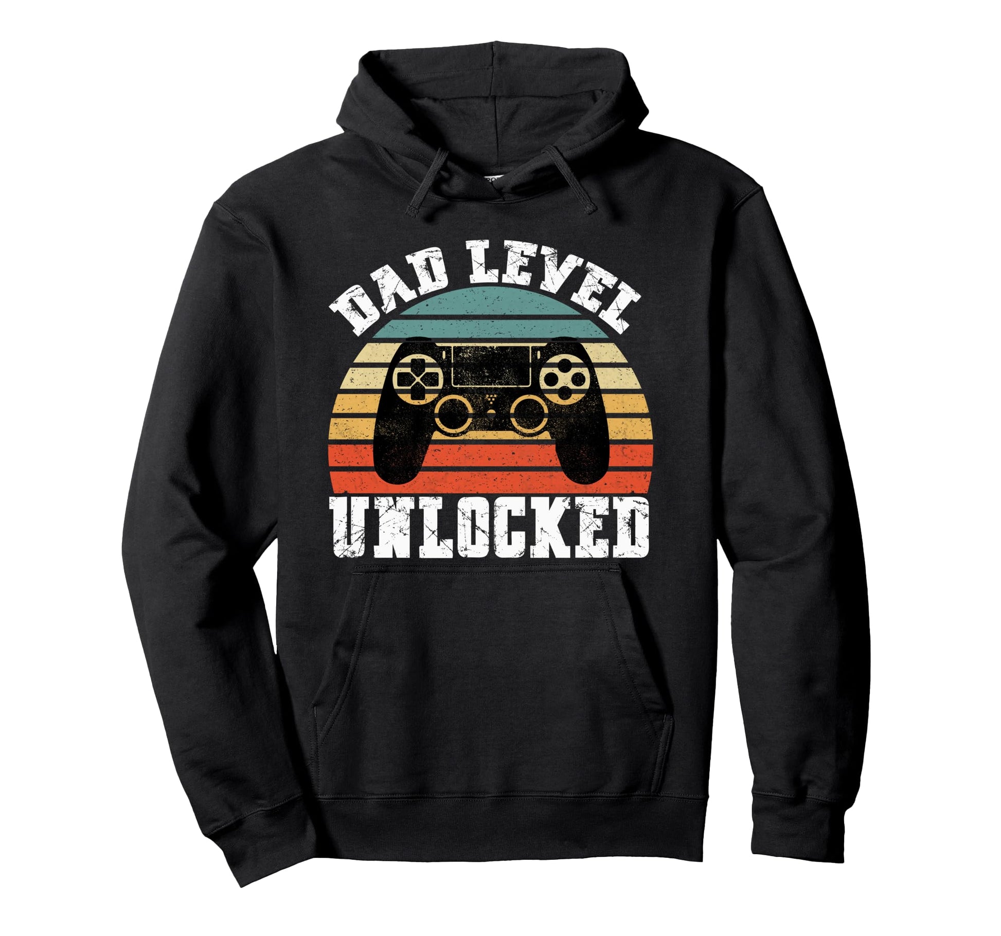New Dad Dad Level Unlocked Dad Hoodie - Fun Novelty Design for Adults - T-Shirt, Sweatshirt, Hoodie