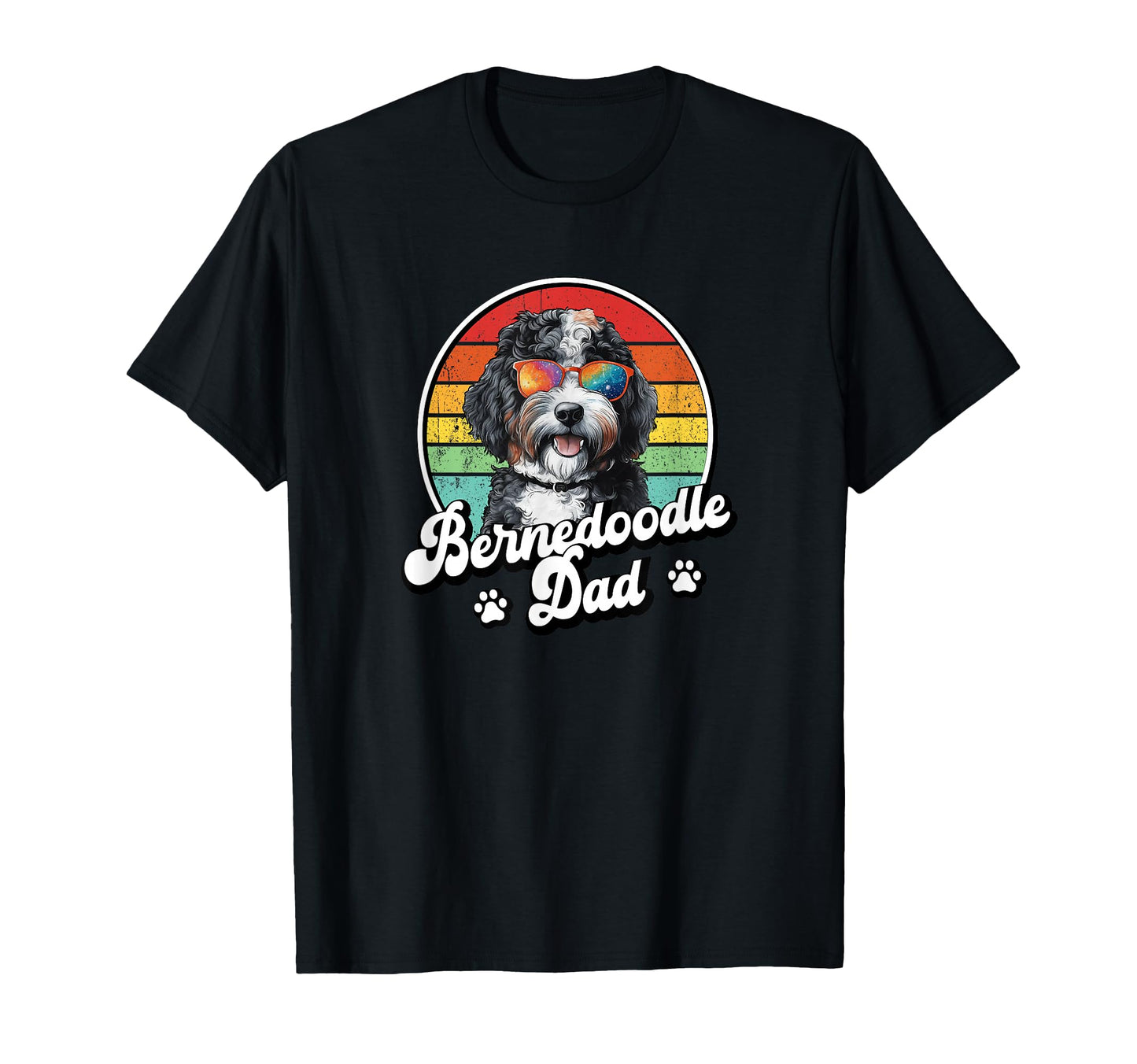 Dog Lover Bernedoodle Dad T-Shirt - Fun Novelty Design Men Women - T-Shirt, Sweatshirt, Hoodie