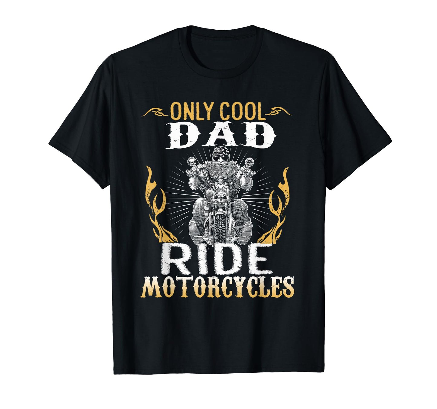 Only Dad Ride Motorcycles Bike Cycle T-Shirt - Minimalist Print Unisex - T-Shirt, Sweatshirt, Hoodie