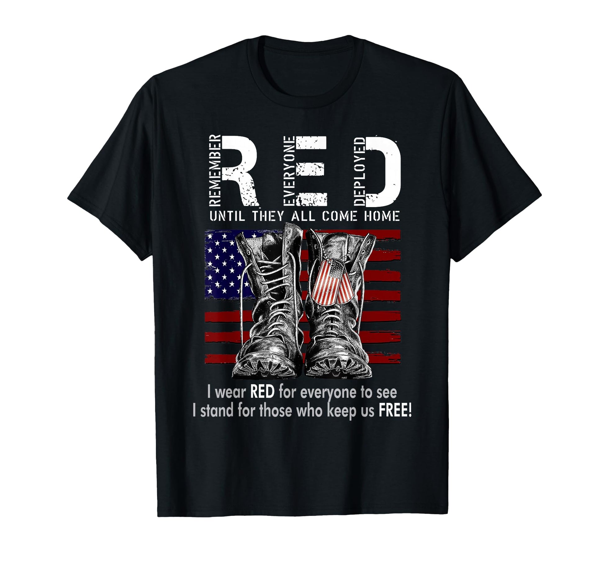 Friday We Wear Red Military R E D T-Shirt - Casual Everyday Wear Men Women - T-Shirt, Sweatshirt, Hoodie