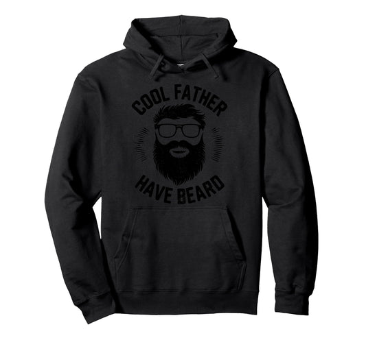 Bearded Lover Father Funny Beard Dad Hoodie - Fun Novelty Design Men Women - T-Shirt, Sweatshirt, Hoodie