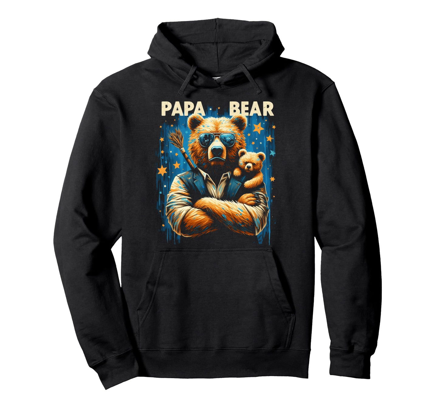 Papa Bear Funny Bears Animal Lover Dad Hoodie - Streetwear Style Men Women - T-Shirt, Sweatshirt, Hoodie