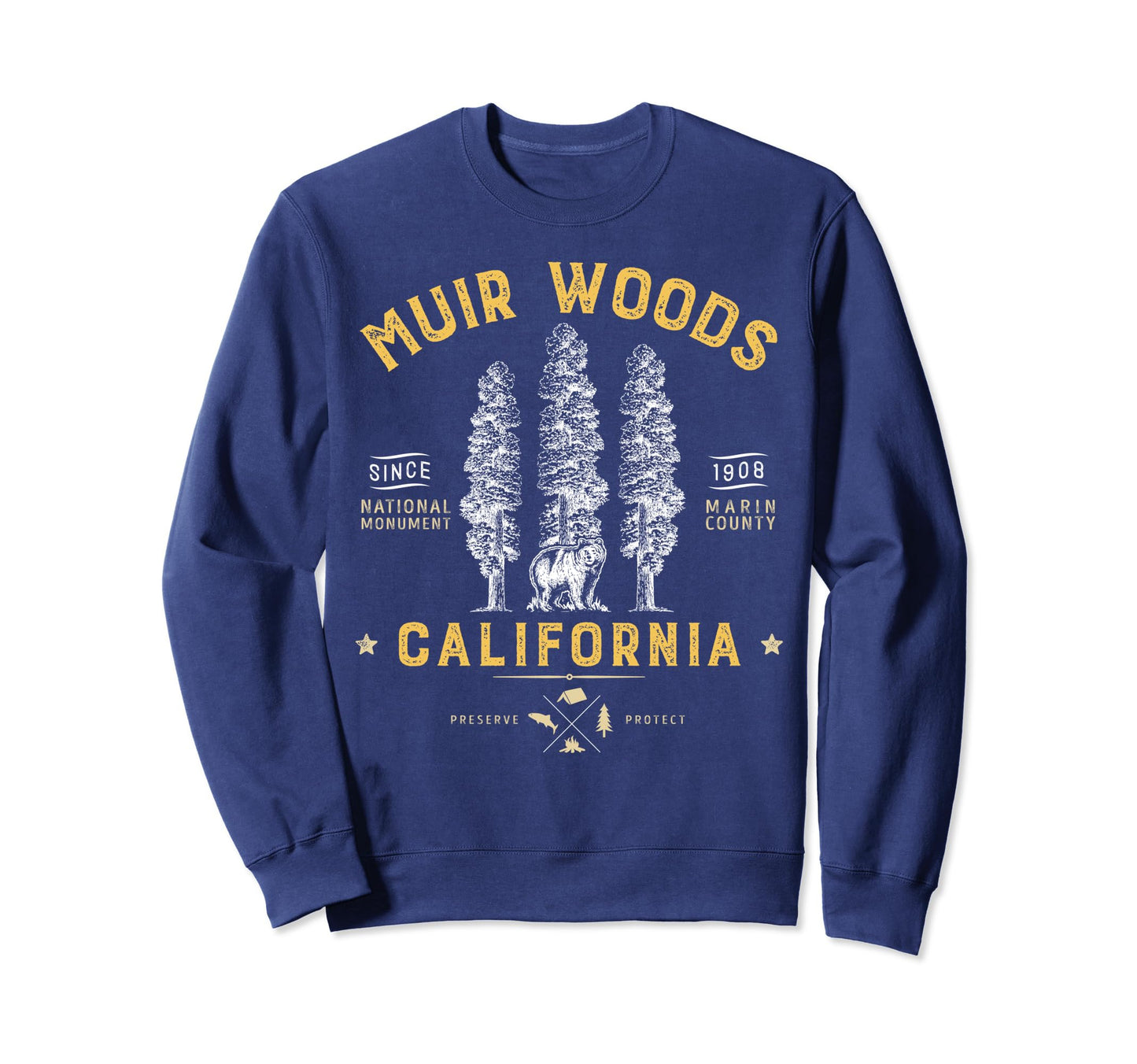 Muir Woods National Monument Sweatshirt - Graphic Print for Adults - T-Shirt, Sweatshirt, Hoodie