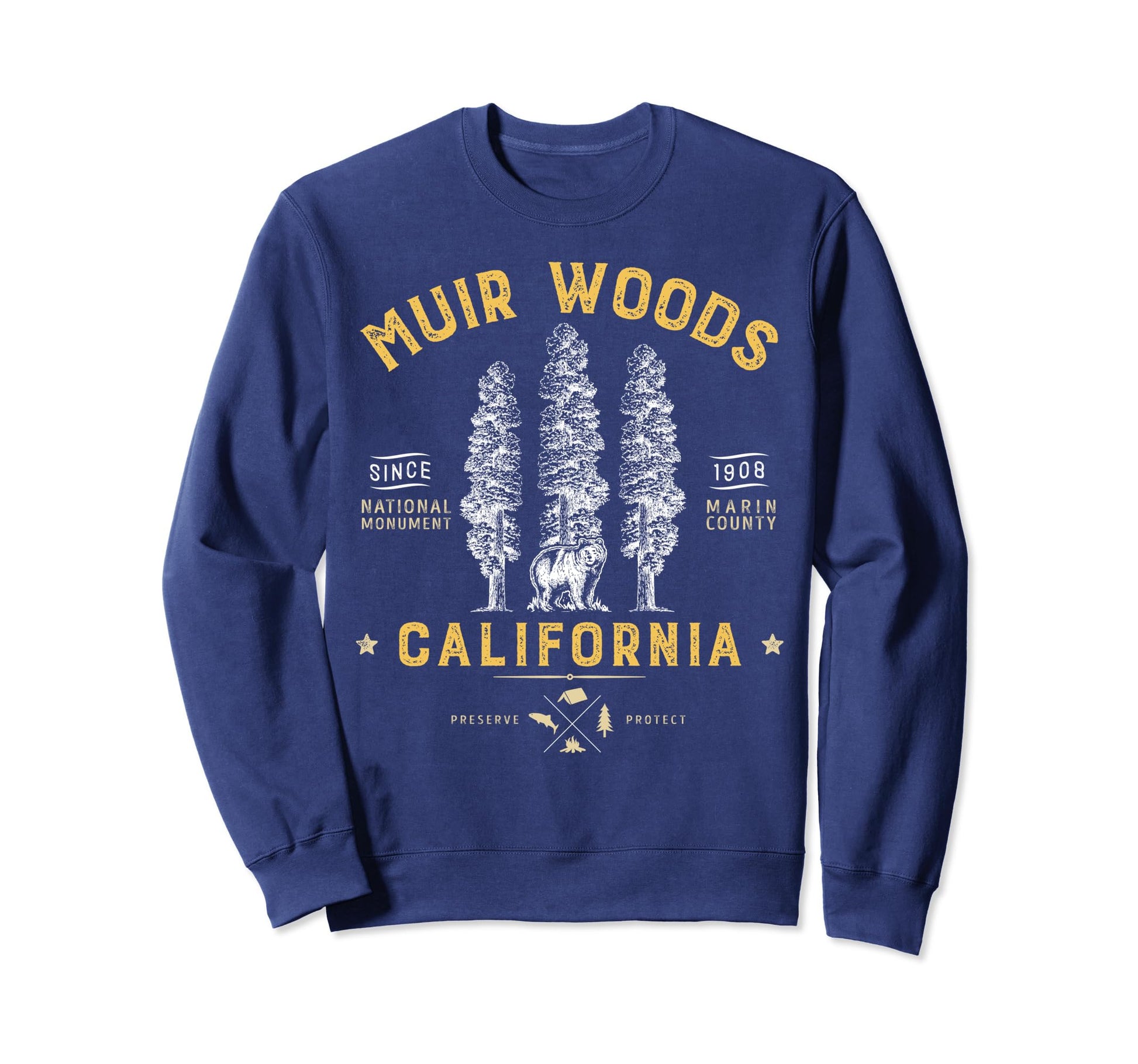 Muir Woods National Monument Sweatshirt - Graphic Print for Adults - T-Shirt, Sweatshirt, Hoodie