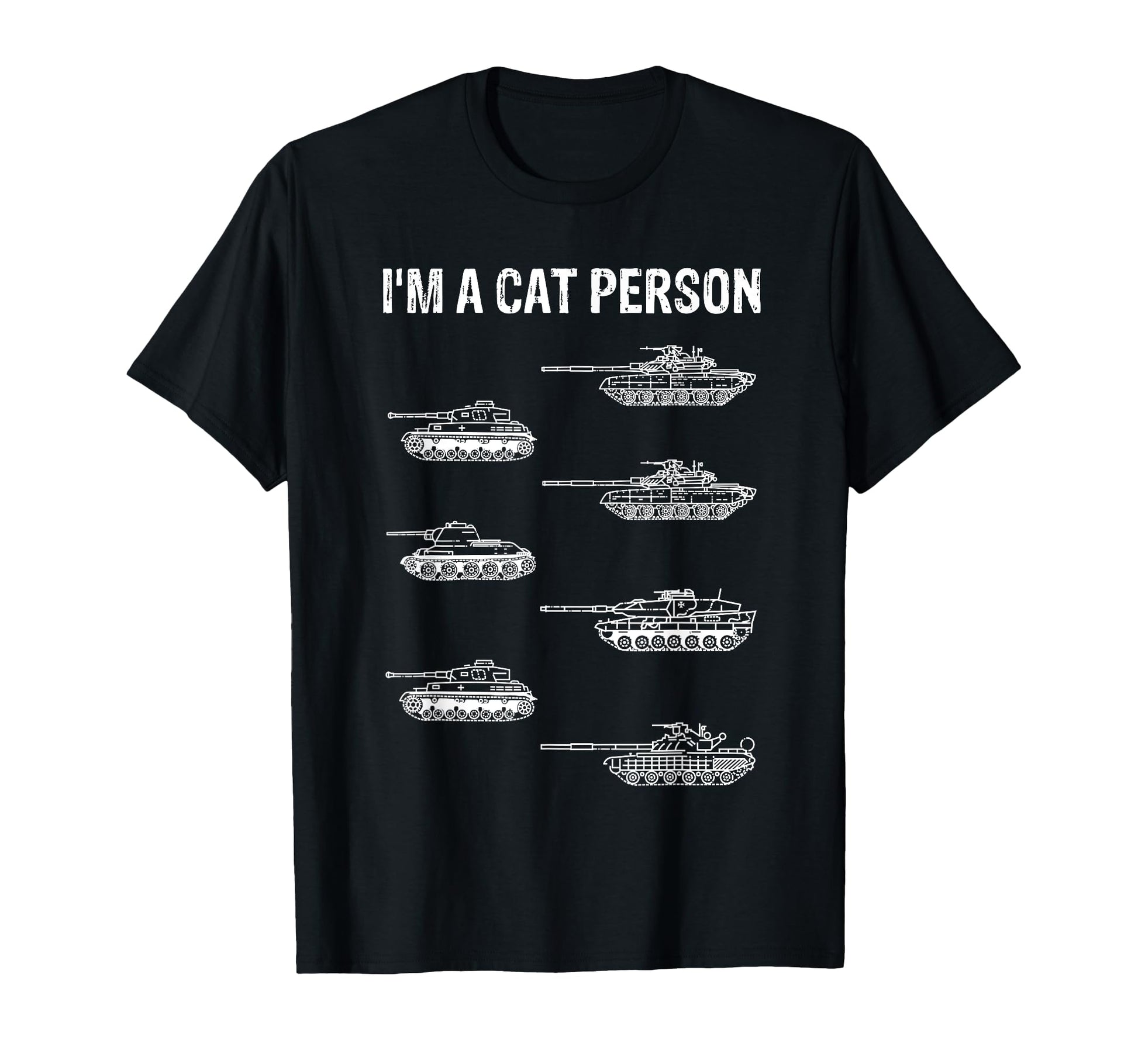Funny 7 Tanks Im Cat Person German T-Shirt - Streetwear Style for Adults - T-Shirt, Sweatshirt, Hoodie