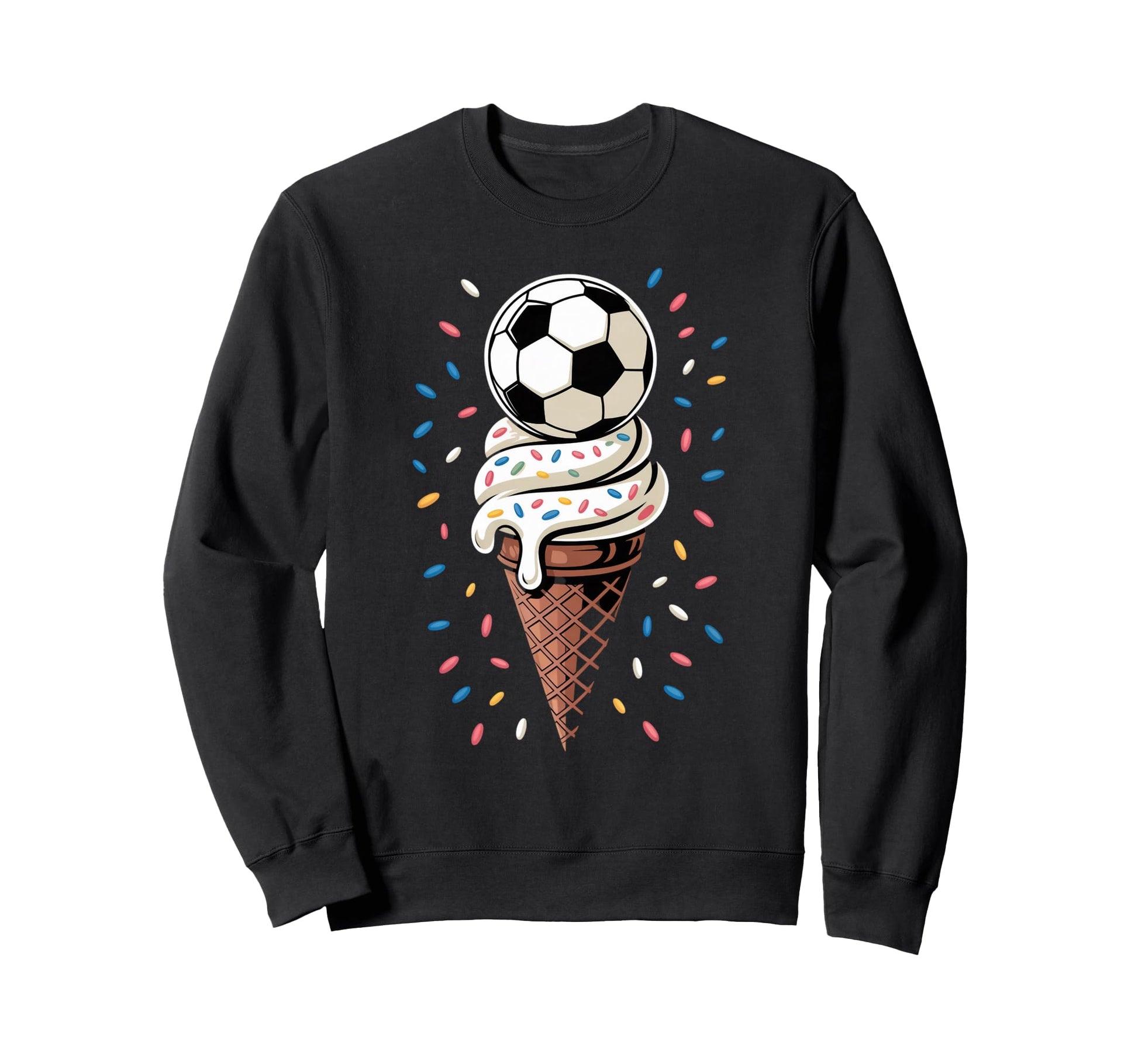 Soccer Ice Cream Drip Game Soccer Sweatshirt - Custom Art Print for Adults - T-Shirt, Sweatshirt, Hoodie