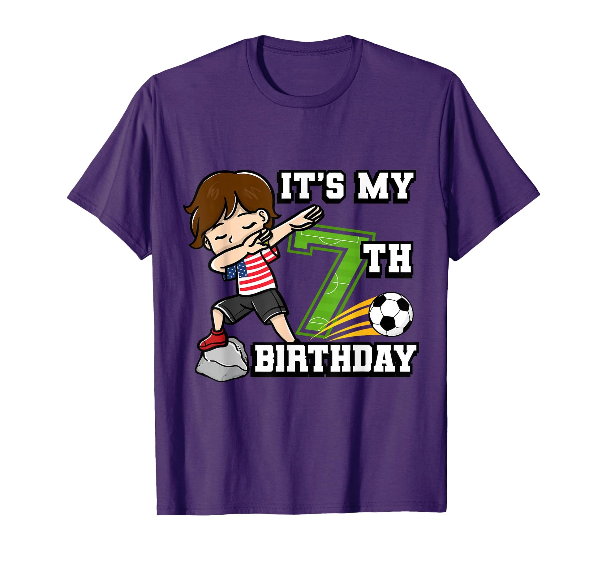 Soccer Its My 7Th Birthday T-Shirt - Casual Everyday Wear Men Women - T-Shirt, Sweatshirt, Hoodie