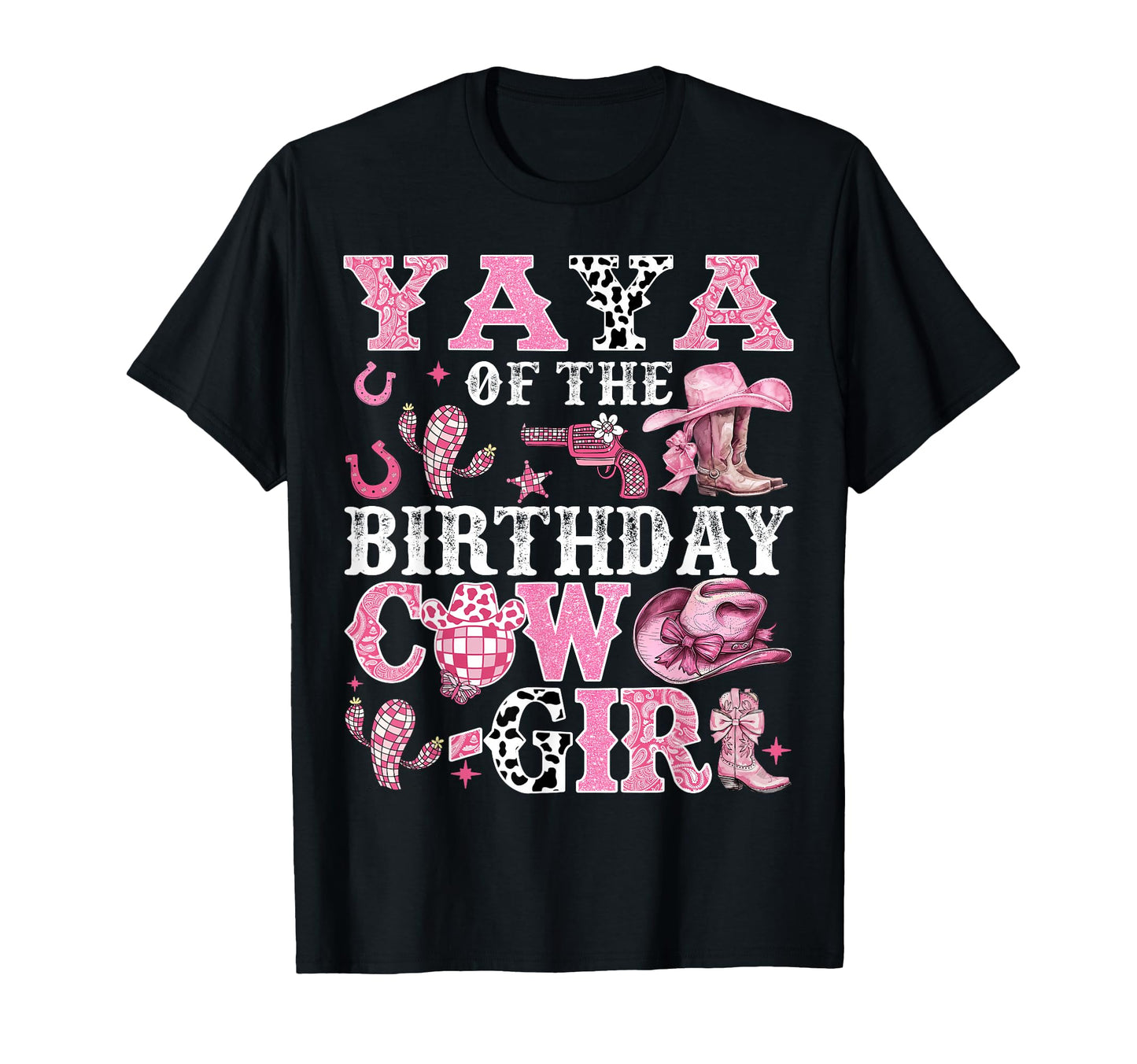 Yaya Birthday Cow Rodeo Cow Birthday T-Shirt - Streetwear Style Unisex - T-Shirt, Sweatshirt, Hoodie