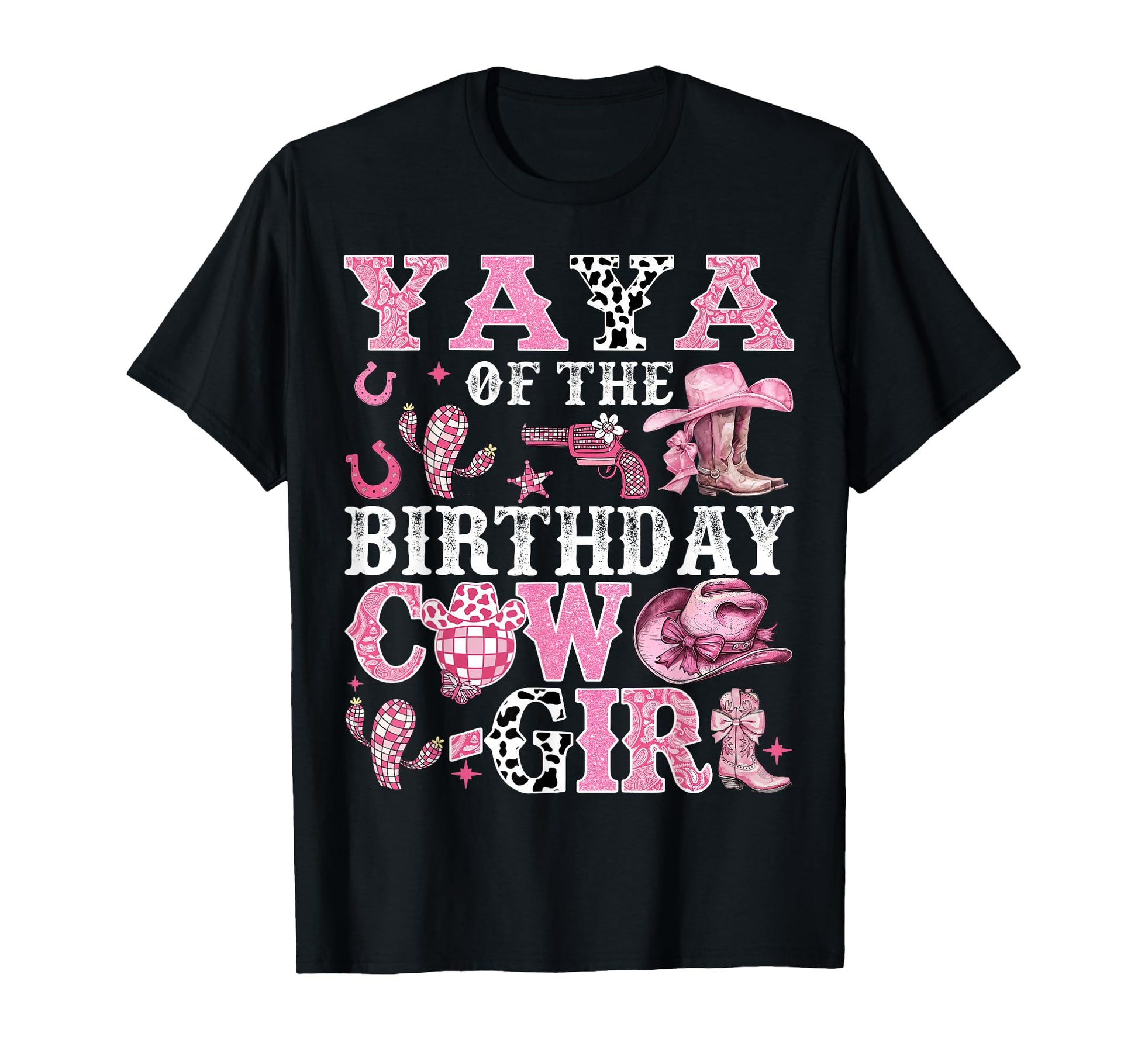 Yaya Birthday Cow Rodeo Cow Birthday T-Shirt - Streetwear Style Unisex - T-Shirt, Sweatshirt, Hoodie