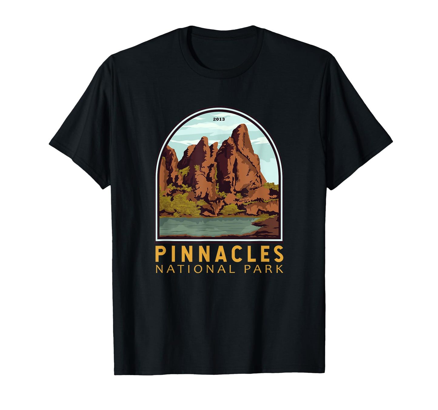 Pinnacles National Park Emblem T-Shirt - Casual Everyday Wear Unisex - T-Shirt, Sweatshirt, Hoodie