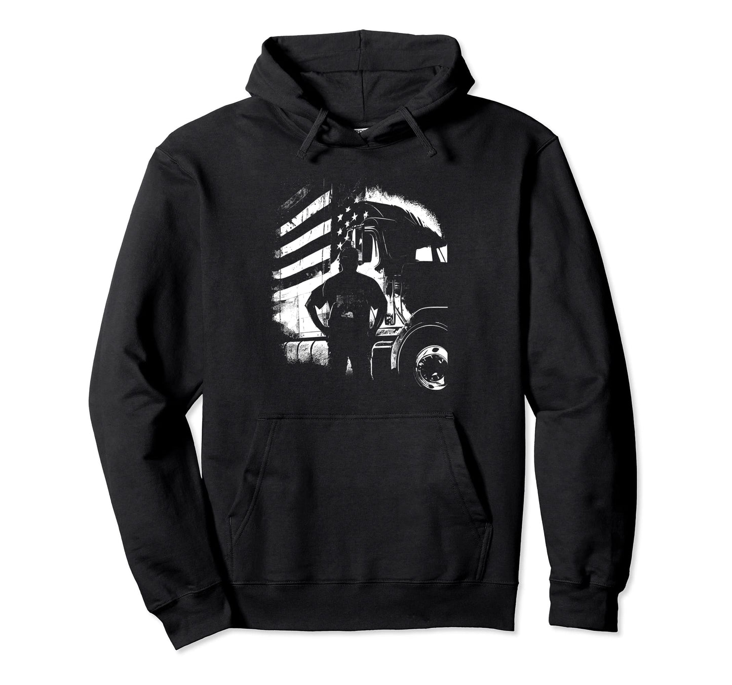 Funny Trucker American Big Rigs Diesel Hoodie - Custom Art Print Unisex - T-Shirt, Sweatshirt, Hoodie