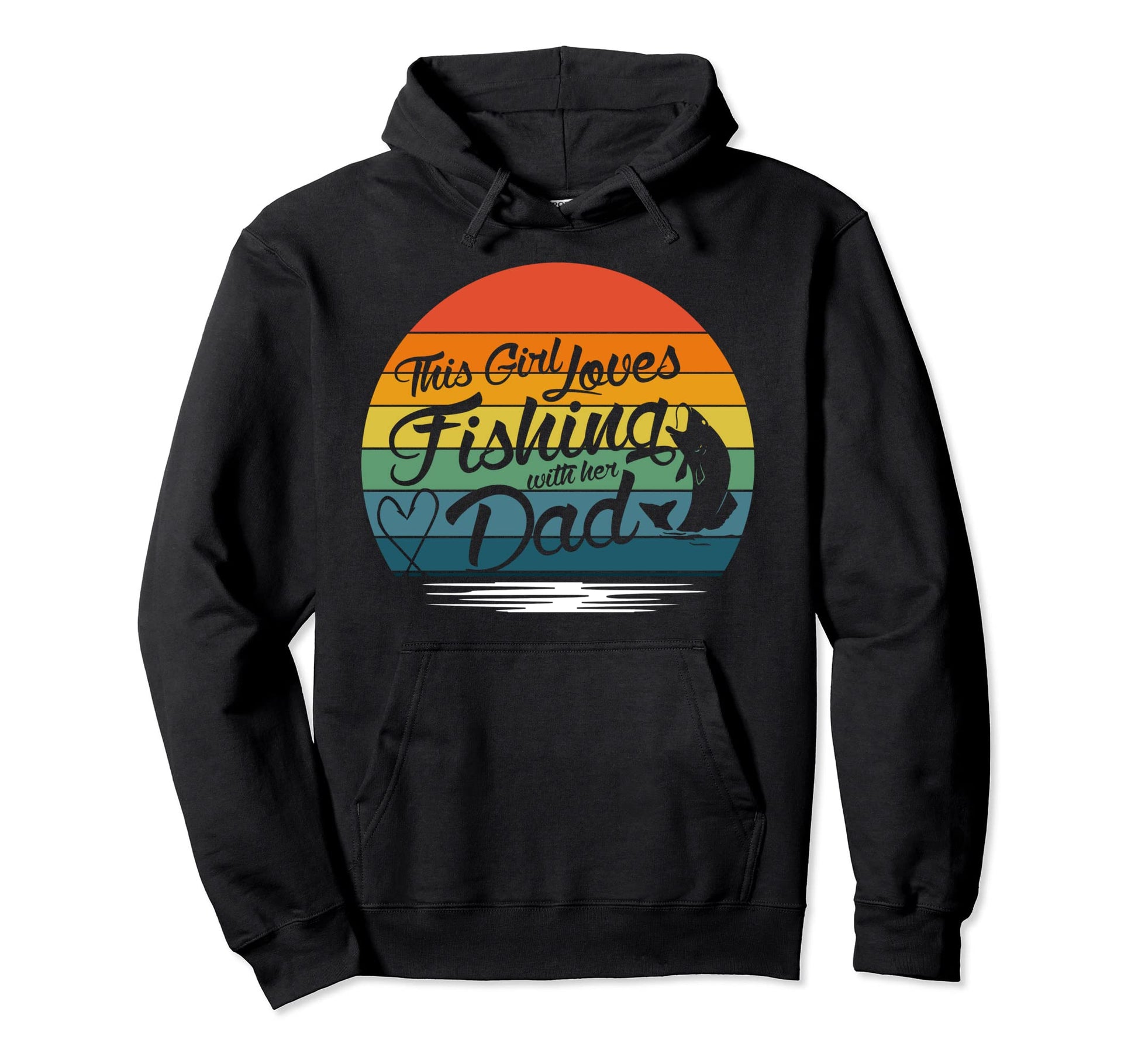 This Loves Fishing Her Dad Fishing Hoodie - Casual Everyday Wear Men Women - T-Shirt, Sweatshirt, Hoodie