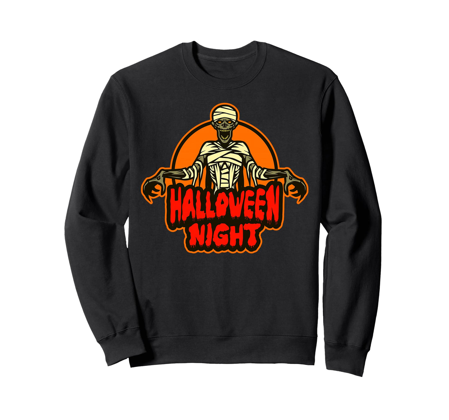 Halloween Nights Fun Skeleton Mummy Sweatshirt - Novelty Apparel Men Women - T-Shirt, Sweatshirt, Hoodie
