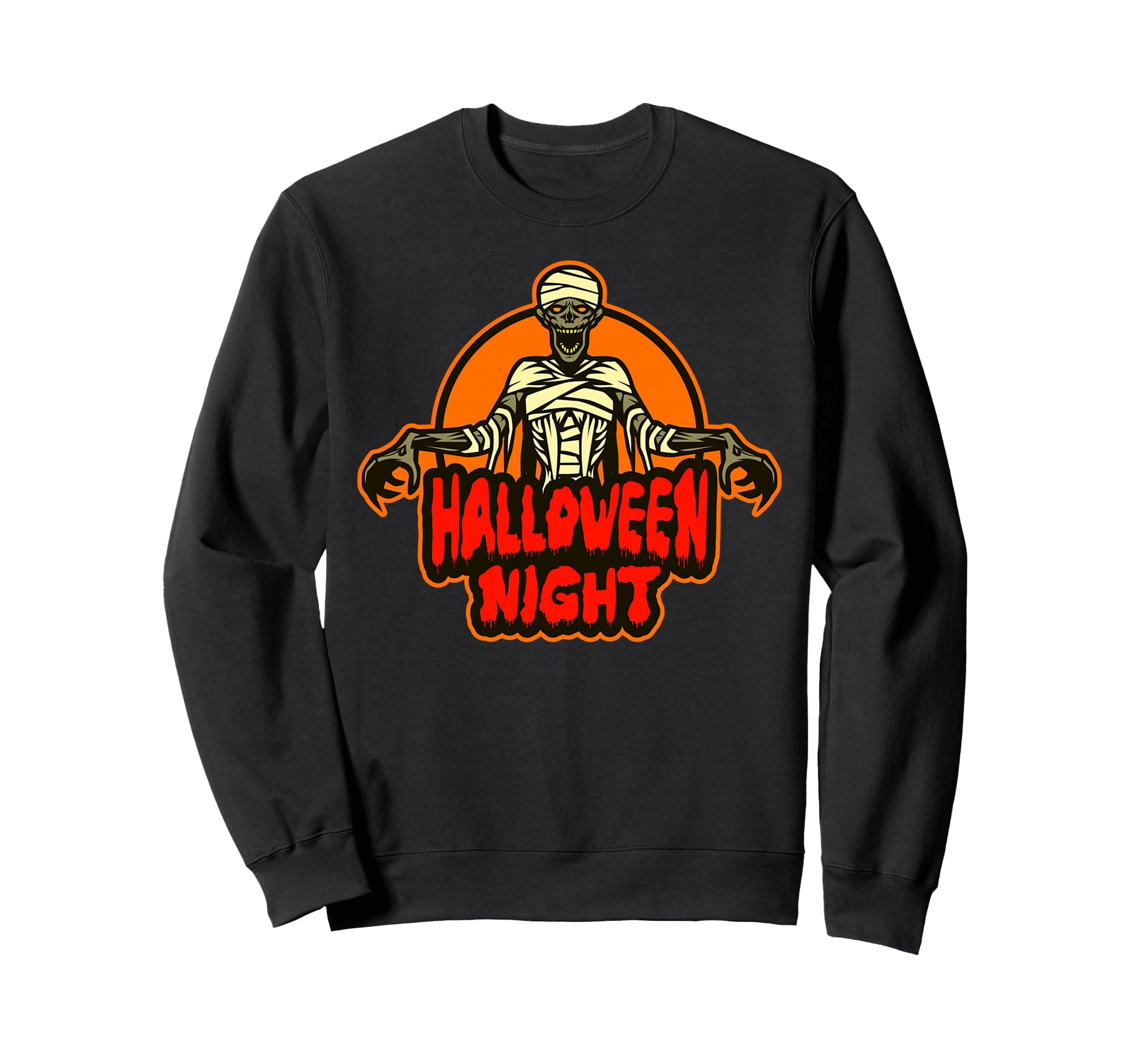 Halloween Nights Fun Skeleton Mummy Sweatshirt - Novelty Apparel Men Women - T-Shirt, Sweatshirt, Hoodie