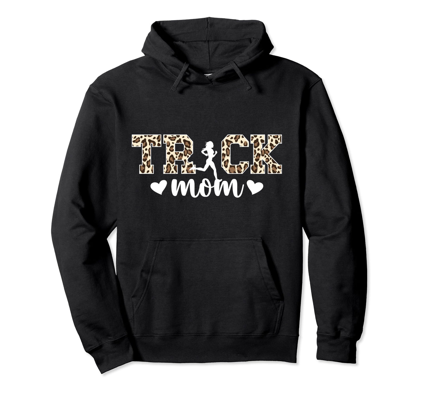 Track Mom Leopard Track And Field Mom Hoodie - Unique Graphic Men Women - T-Shirt, Sweatshirt, Hoodie