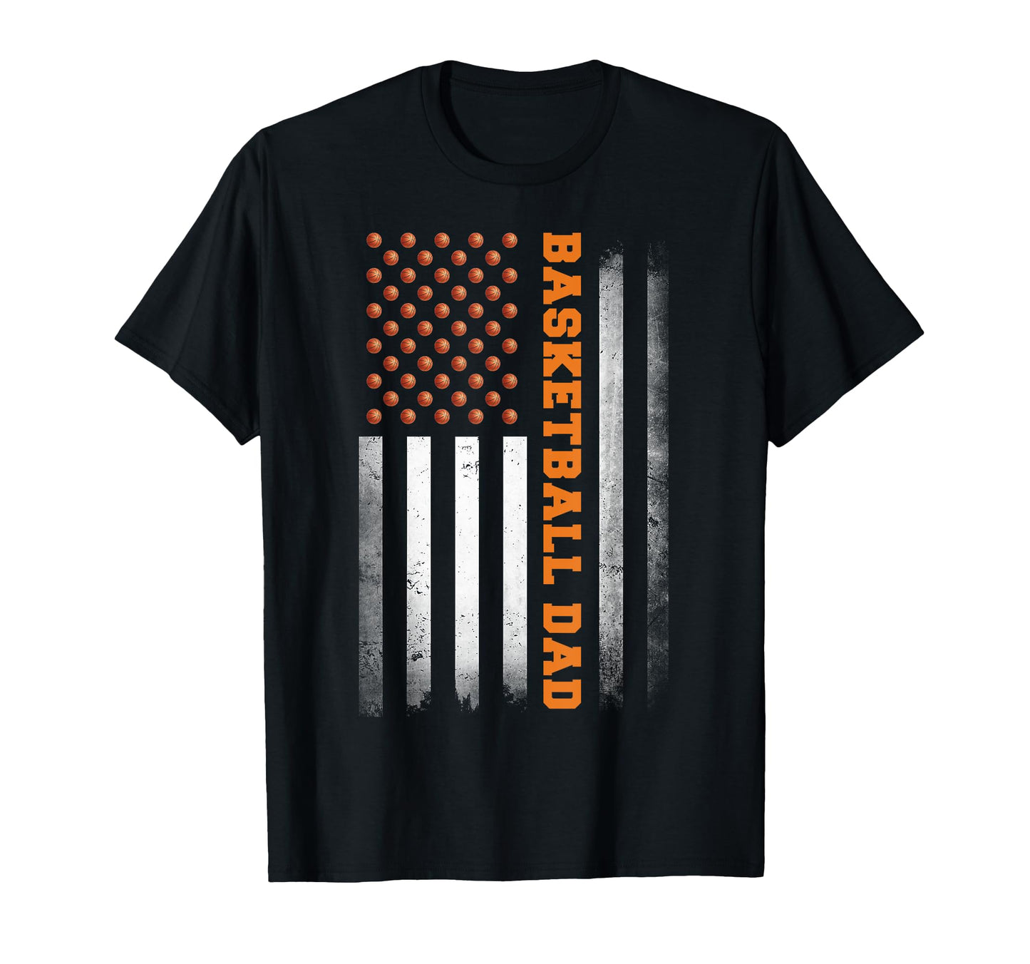 Basketball Dad Usa Us Flag Basketball T-Shirt - Minimalist Print for Adults - T-Shirt, Sweatshirt, Hoodie