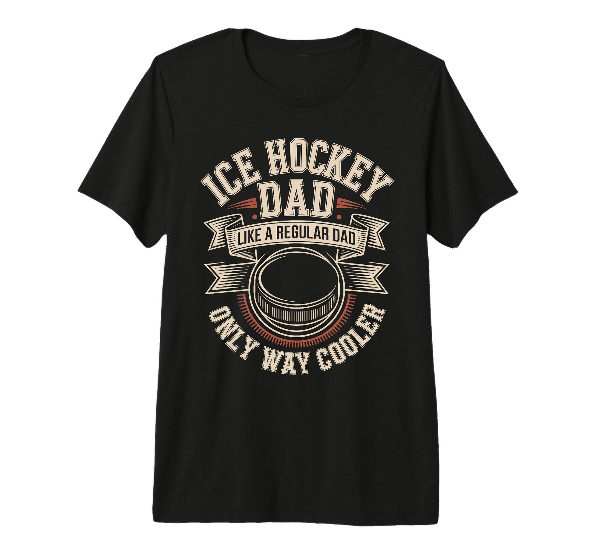 Mens Ice Hockey Dad Like Regular T-Shirt - Casual Everyday Wear for Adults - T-Shirt, Sweatshirt, Hoodie