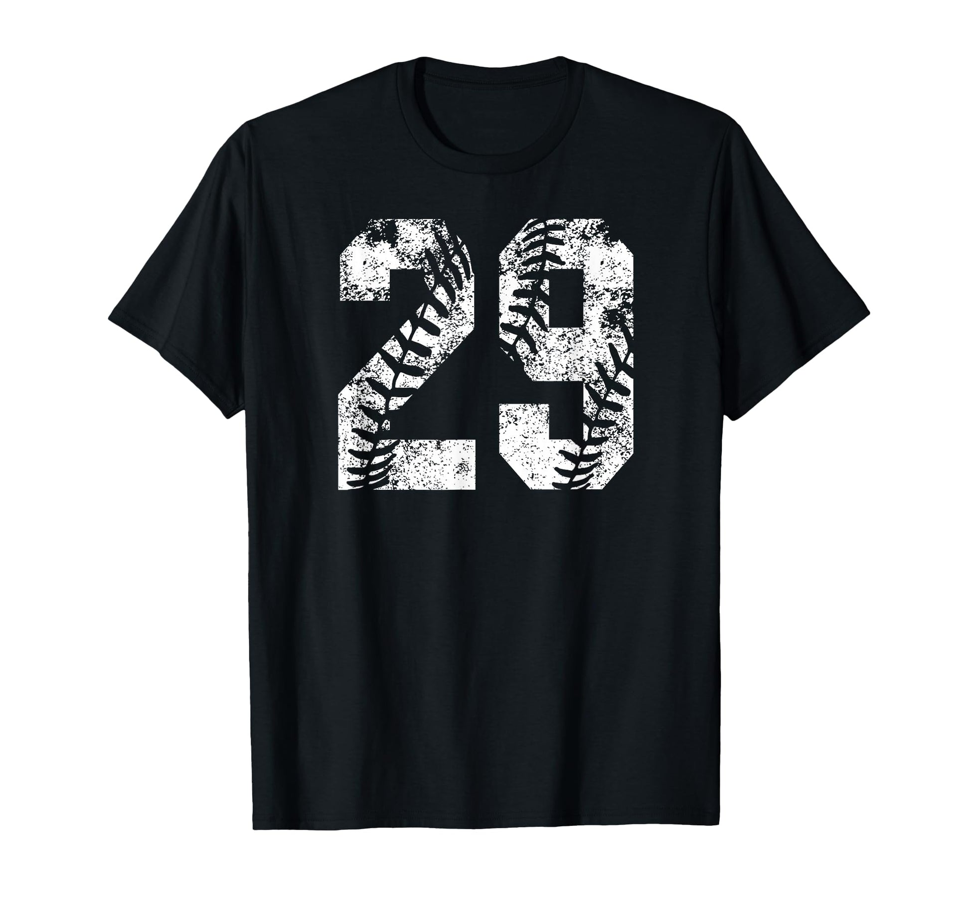 White Baseball Number 29 Jersey T-Shirt - Custom Art Print for Adults - T-Shirt, Sweatshirt, Hoodie
