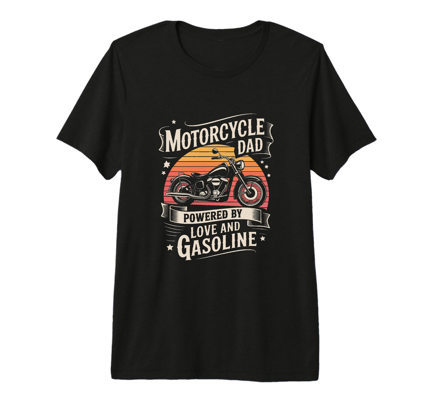 Motorcycle Dad Powered Love And T-Shirt - Novelty Apparel Men Women - T-Shirt, Sweatshirt, Hoodie