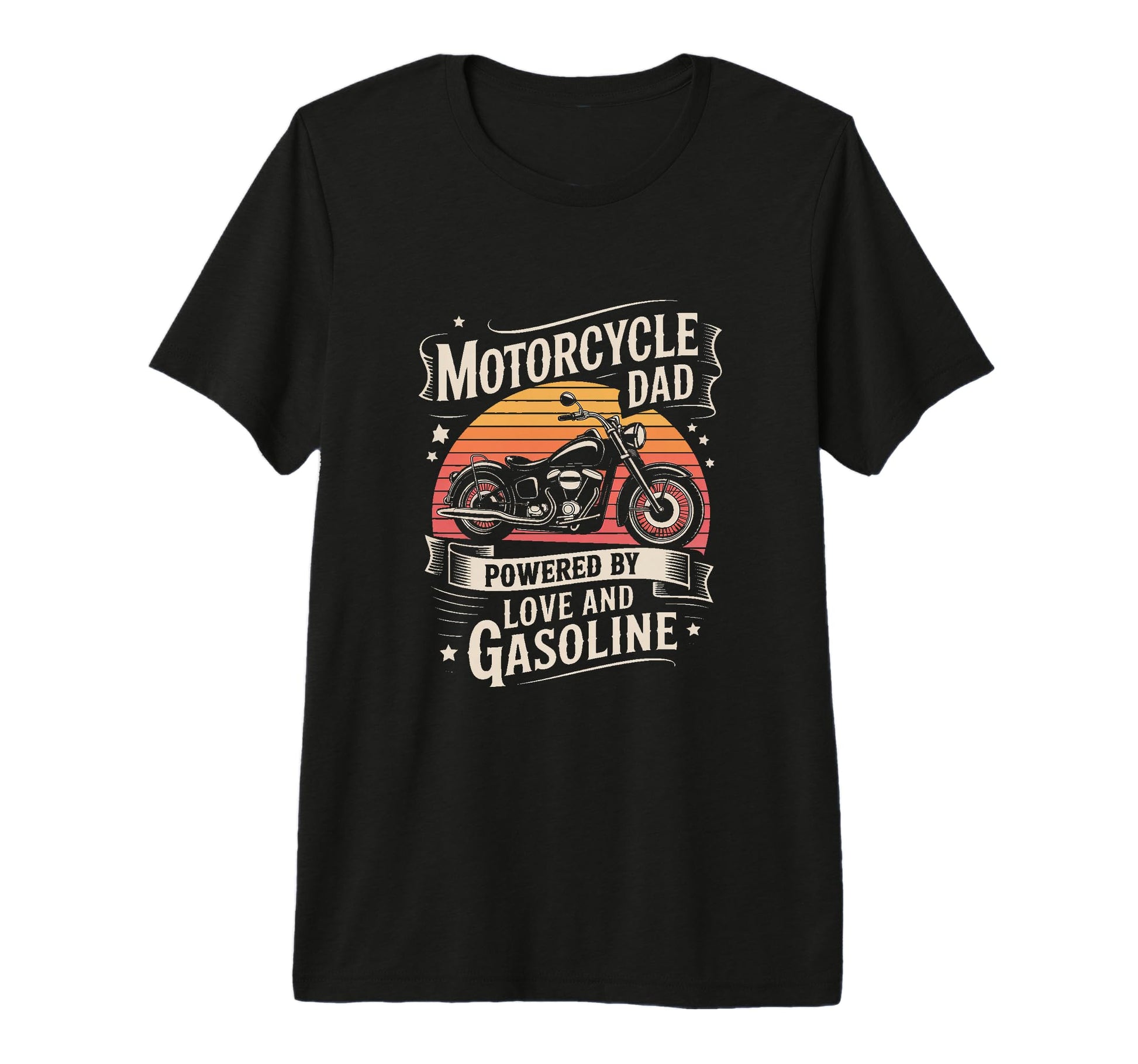 Motorcycle Dad Powered Love And T-Shirt - Novelty Apparel Men Women - T-Shirt, Sweatshirt, Hoodie