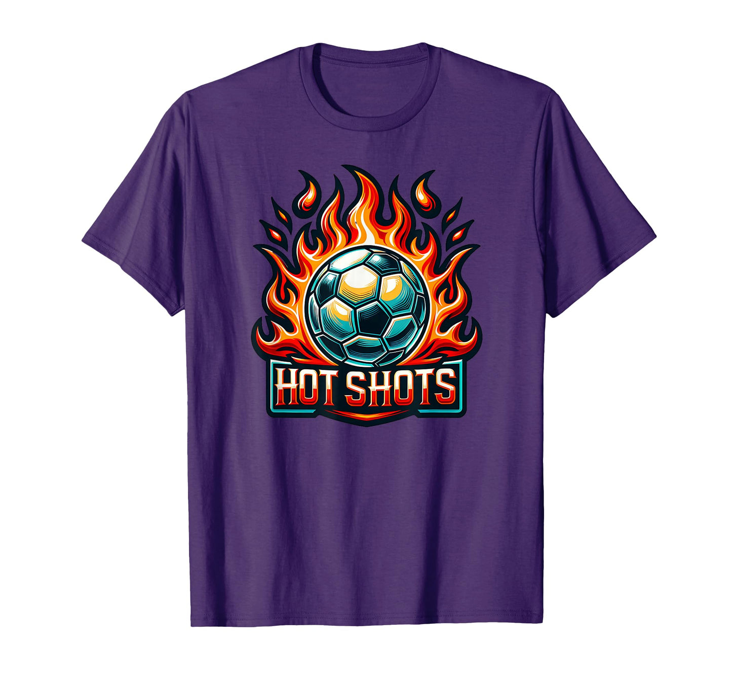 Hot Shots Soccer Team T-Shirt - Custom Art Print for Adults - T-Shirt, Sweatshirt, Hoodie