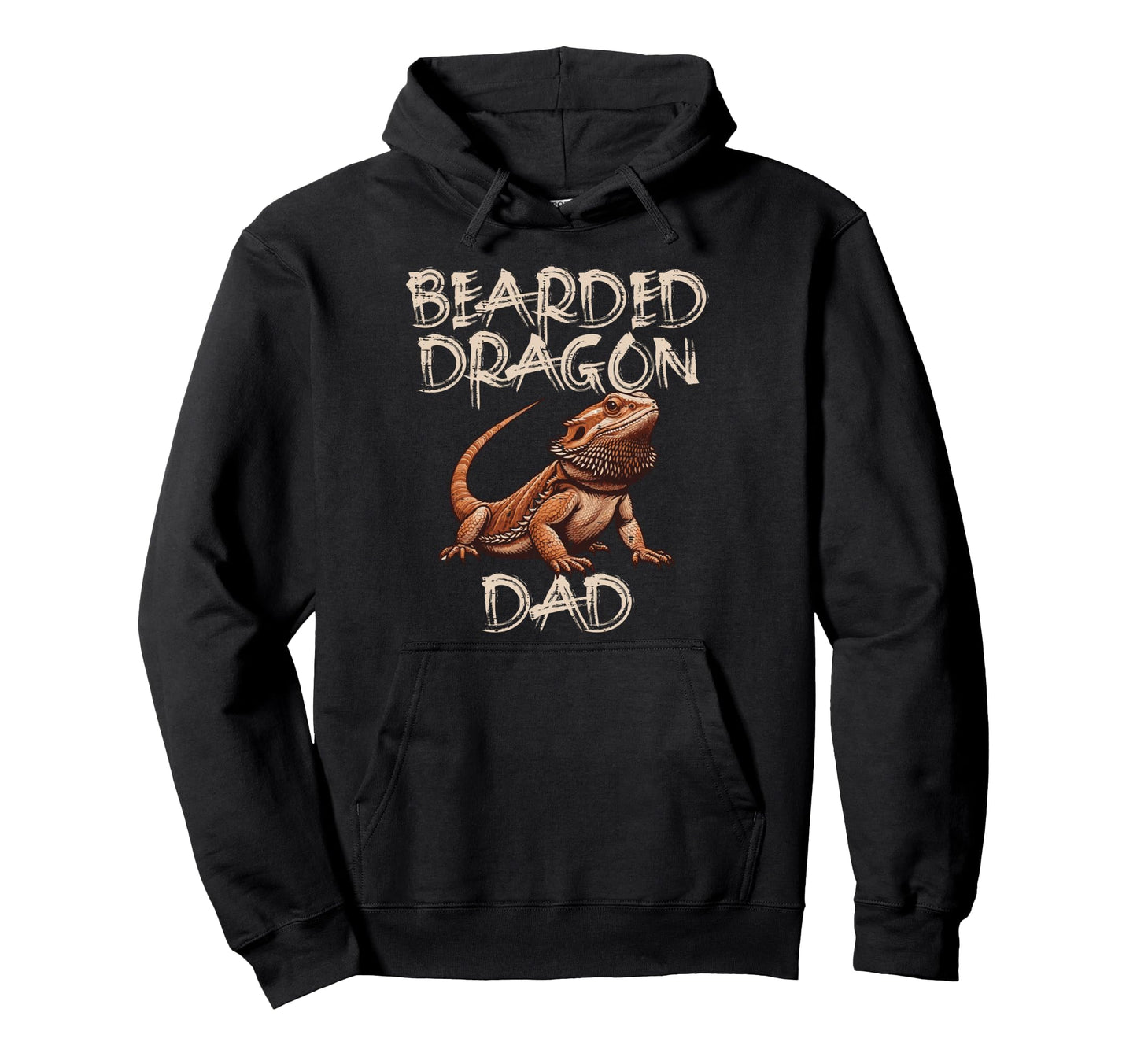 Bearded Dragon Dad Funny Fathers Day Hoodie - Custom Art Print Men Women - T-Shirt, Sweatshirt, Hoodie
