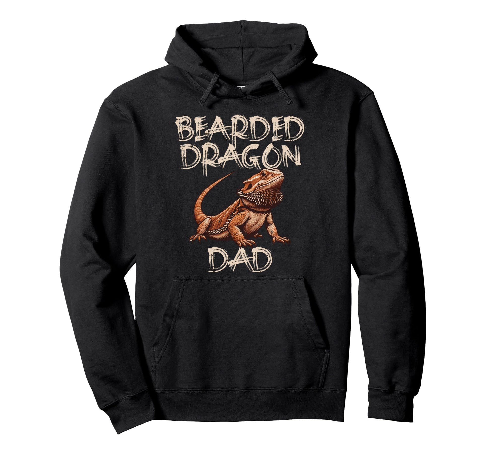 Bearded Dragon Dad Funny Fathers Day Hoodie - Custom Art Print Men Women - T-Shirt, Sweatshirt, Hoodie