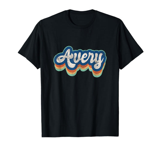 Avery First Name 70S 80S T-Shirt - Aesthetic Graphic for Adults - T-Shirt, Sweatshirt, Hoodie