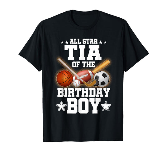 All Star Tia Birthday Basketball Soccer T-Shirt - Trendy Graphic for Adults - T-Shirt, Sweatshirt, Hoodie
