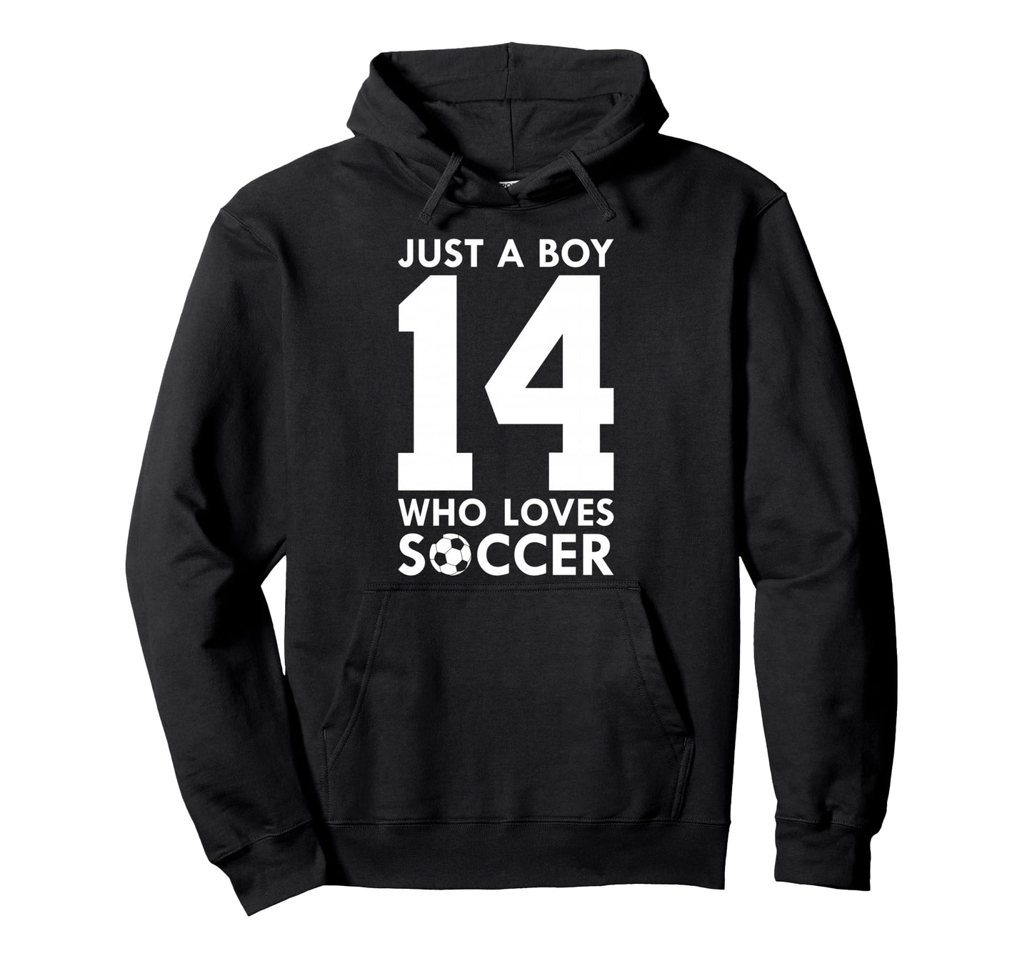Just Who Loves 14 Years Soccer 14Th Hoodie - Custom Art Print for Adults - T-Shirt, Sweatshirt, Hoodie
