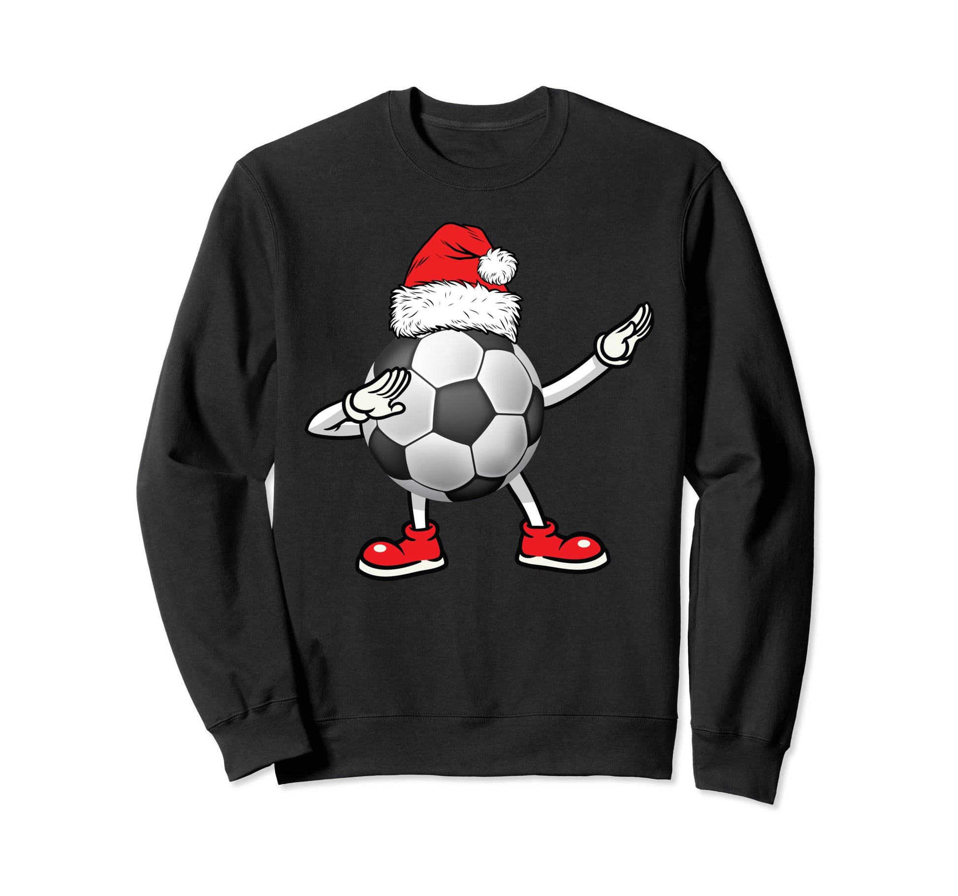 Soccer Football Santa Hat Matching Sweatshirt - Custom Art Print Unisex - T-Shirt, Sweatshirt, Hoodie