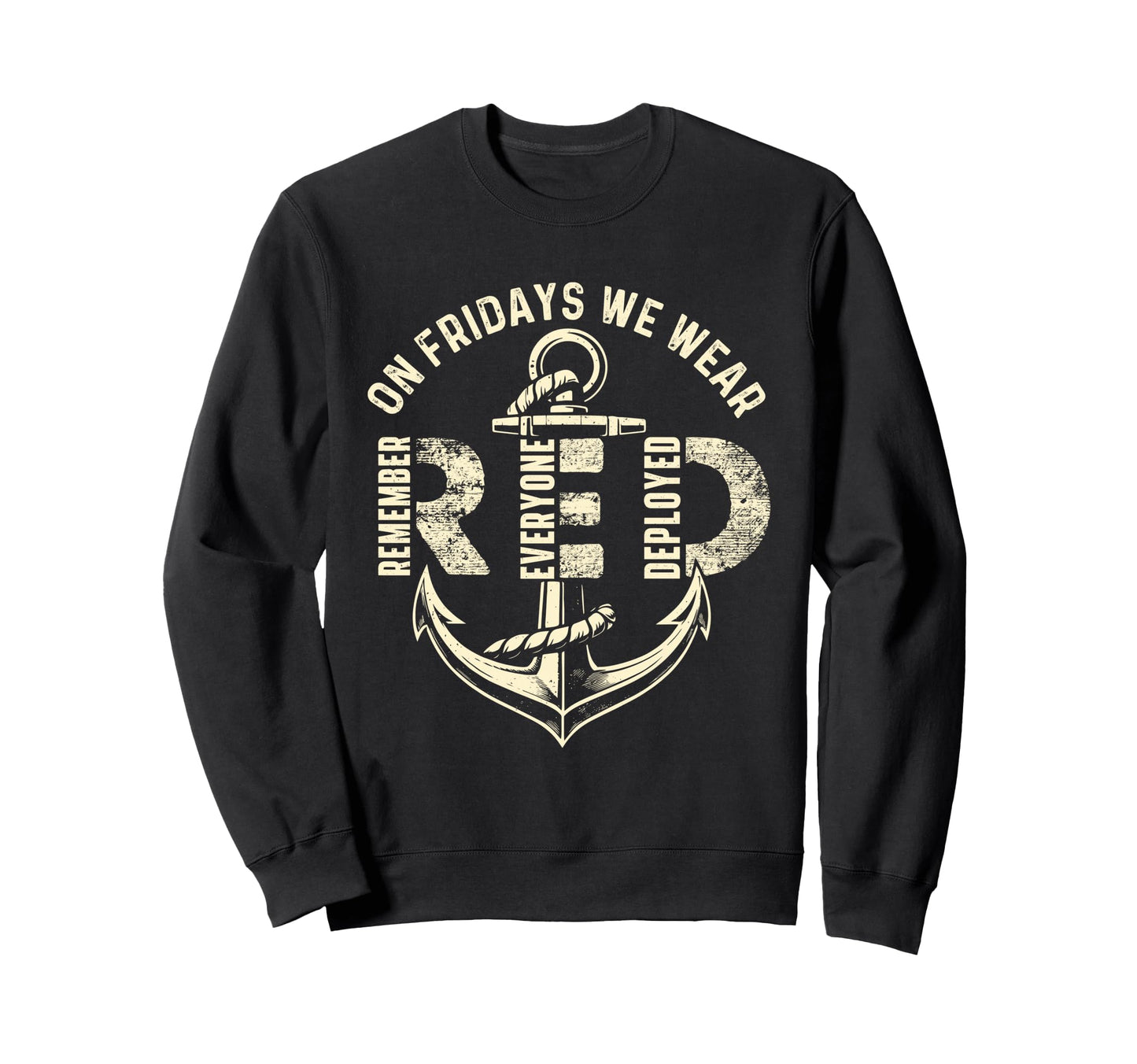 Fridays We Wear Red Remember Sweatshirt - Aesthetic Graphic Men Women - T-Shirt, Sweatshirt, Hoodie