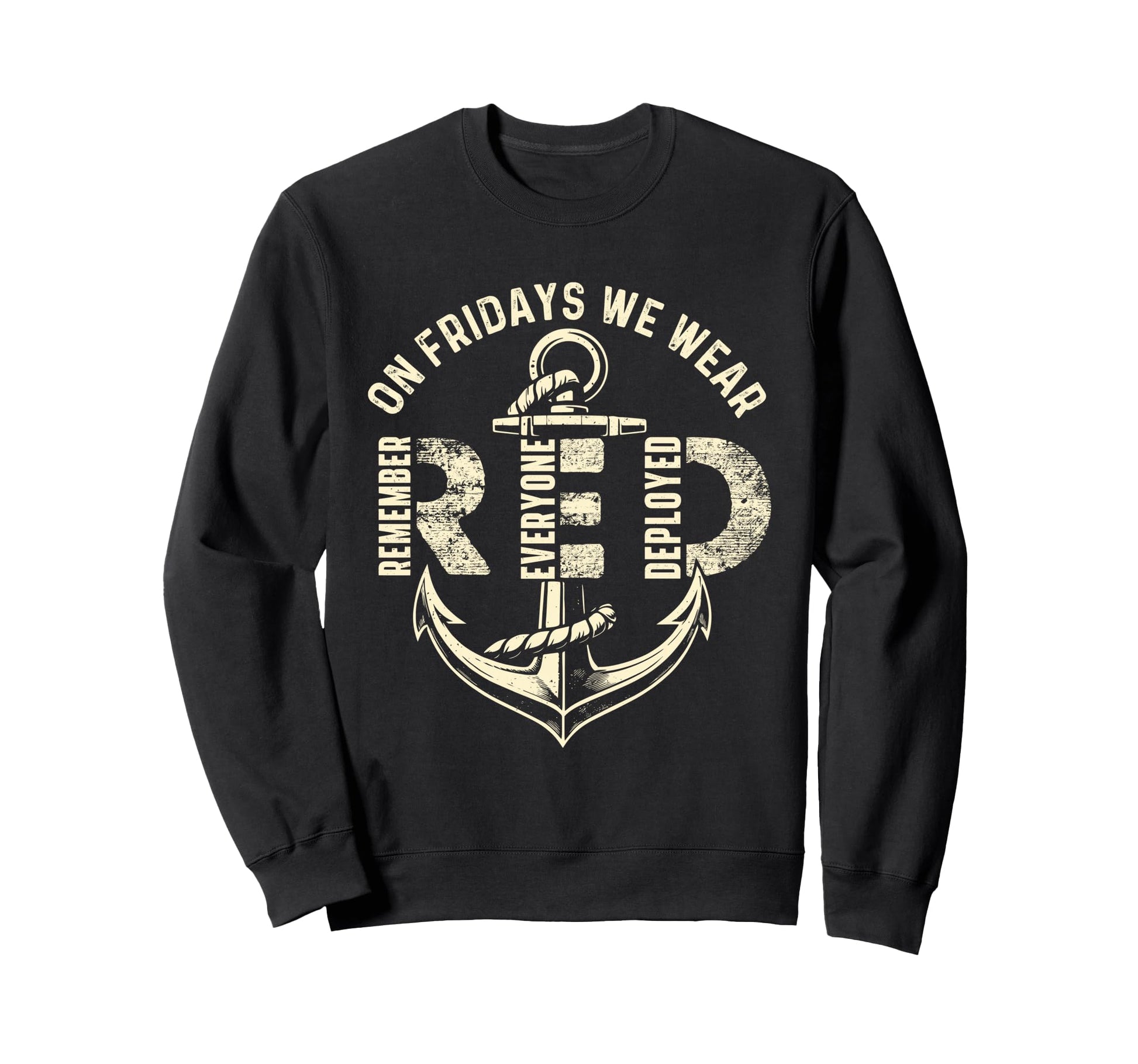 Fridays We Wear Red Remember Sweatshirt - Aesthetic Graphic Men Women - T-Shirt, Sweatshirt, Hoodie