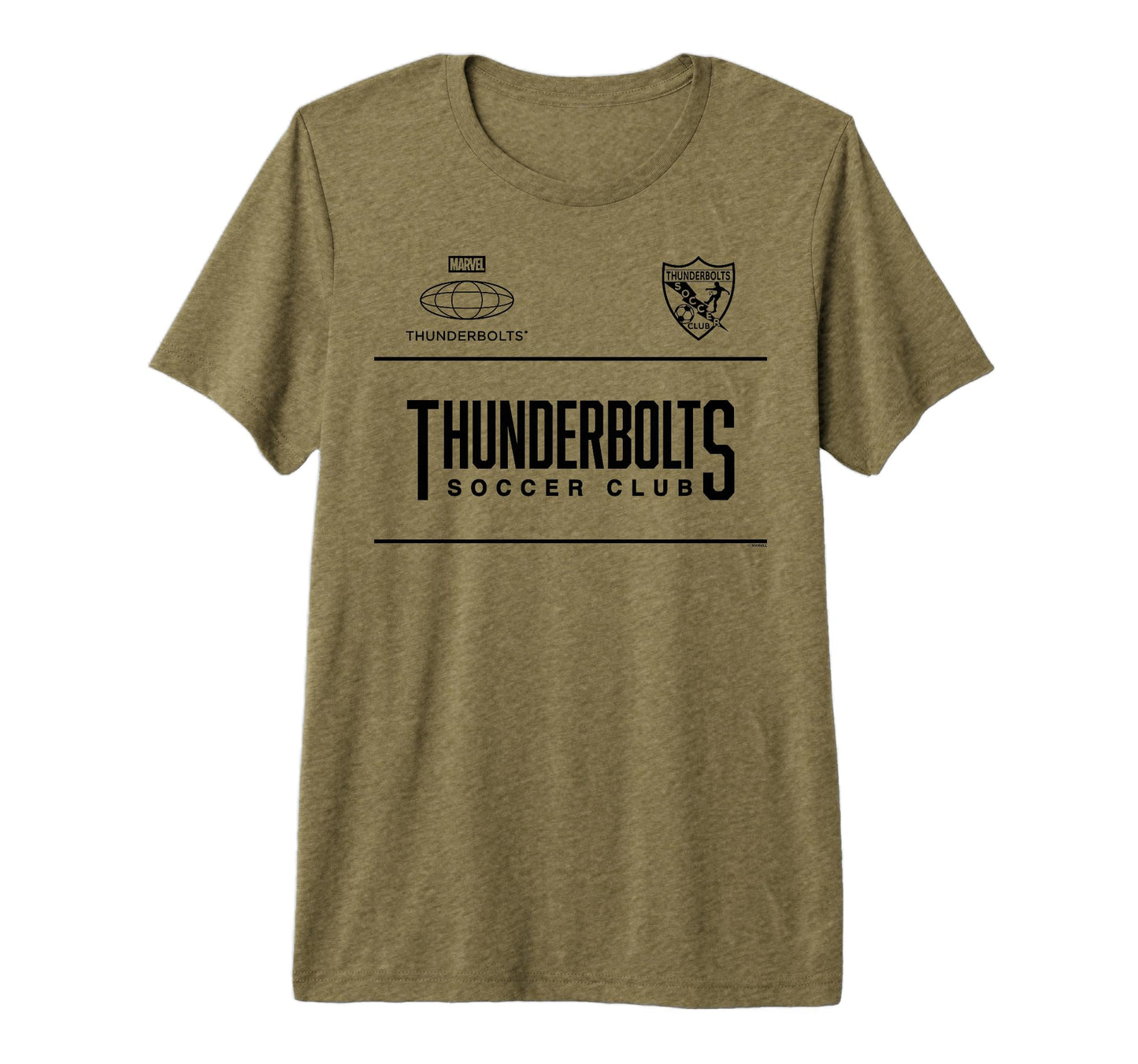 Thunderbolts Soccer Club Tri Blend T-Shirt - Trendy Graphic Unisex - T-Shirt, Sweatshirt, Hoodie