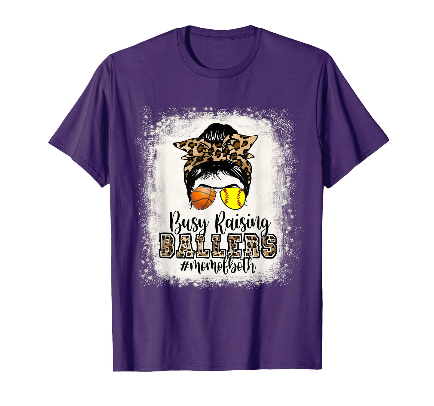 Busy Raising Ballers Mom Both T-Shirt - Unique Graphic for Adults - T-Shirt, Sweatshirt, Hoodie