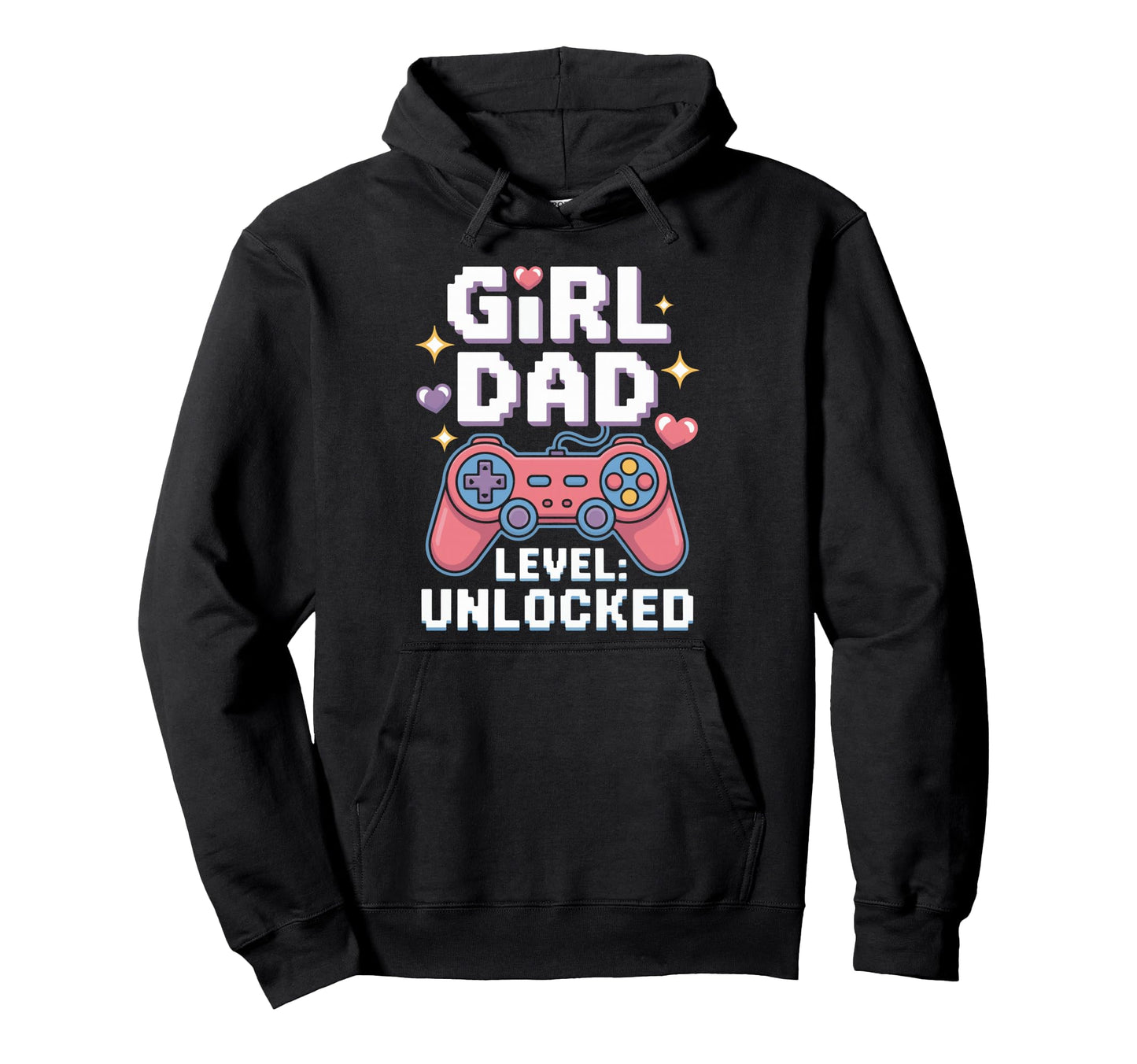 Dad Level Unlocked Funny Gamer Dad New Hoodie - Novelty Apparel Men Women - T-Shirt, Sweatshirt, Hoodie