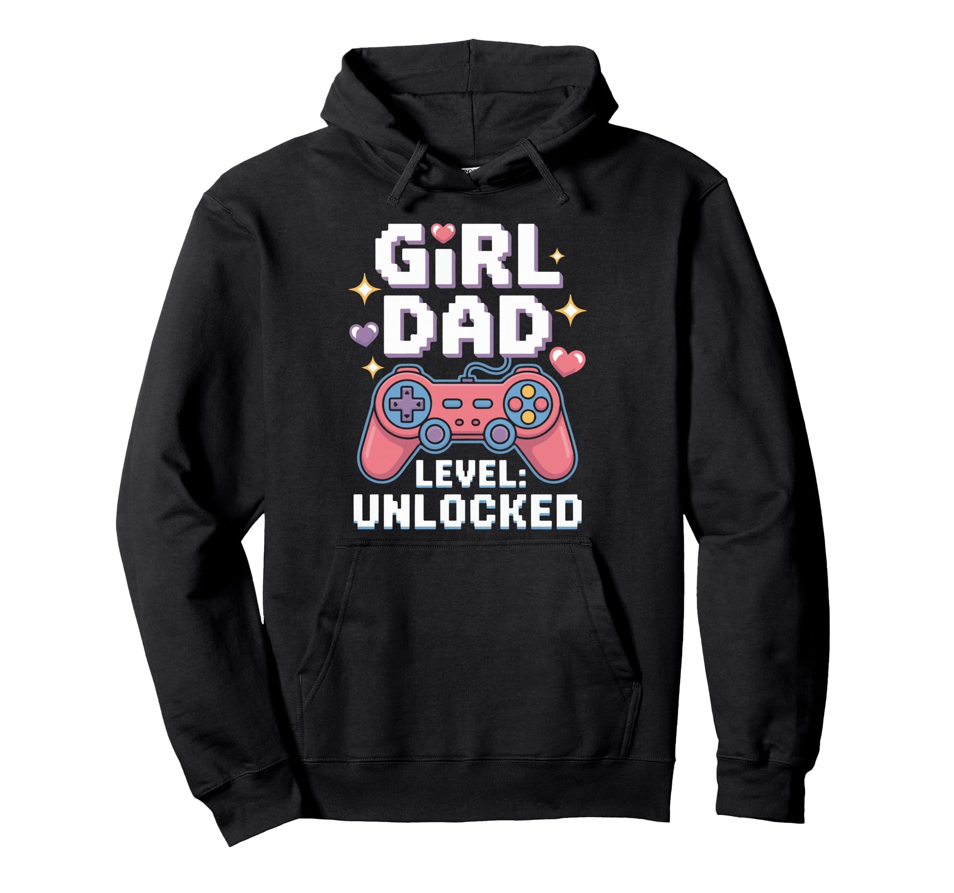Dad Level Unlocked Funny Gamer Dad New Hoodie - Novelty Apparel Men Women - T-Shirt, Sweatshirt, Hoodie