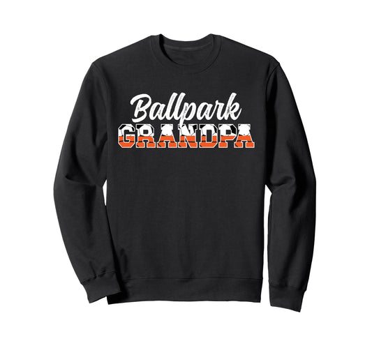 Ballpark Grandpa Soccer Sweatshirt - Aesthetic Graphic Men Women - T-Shirt, Sweatshirt, Hoodie