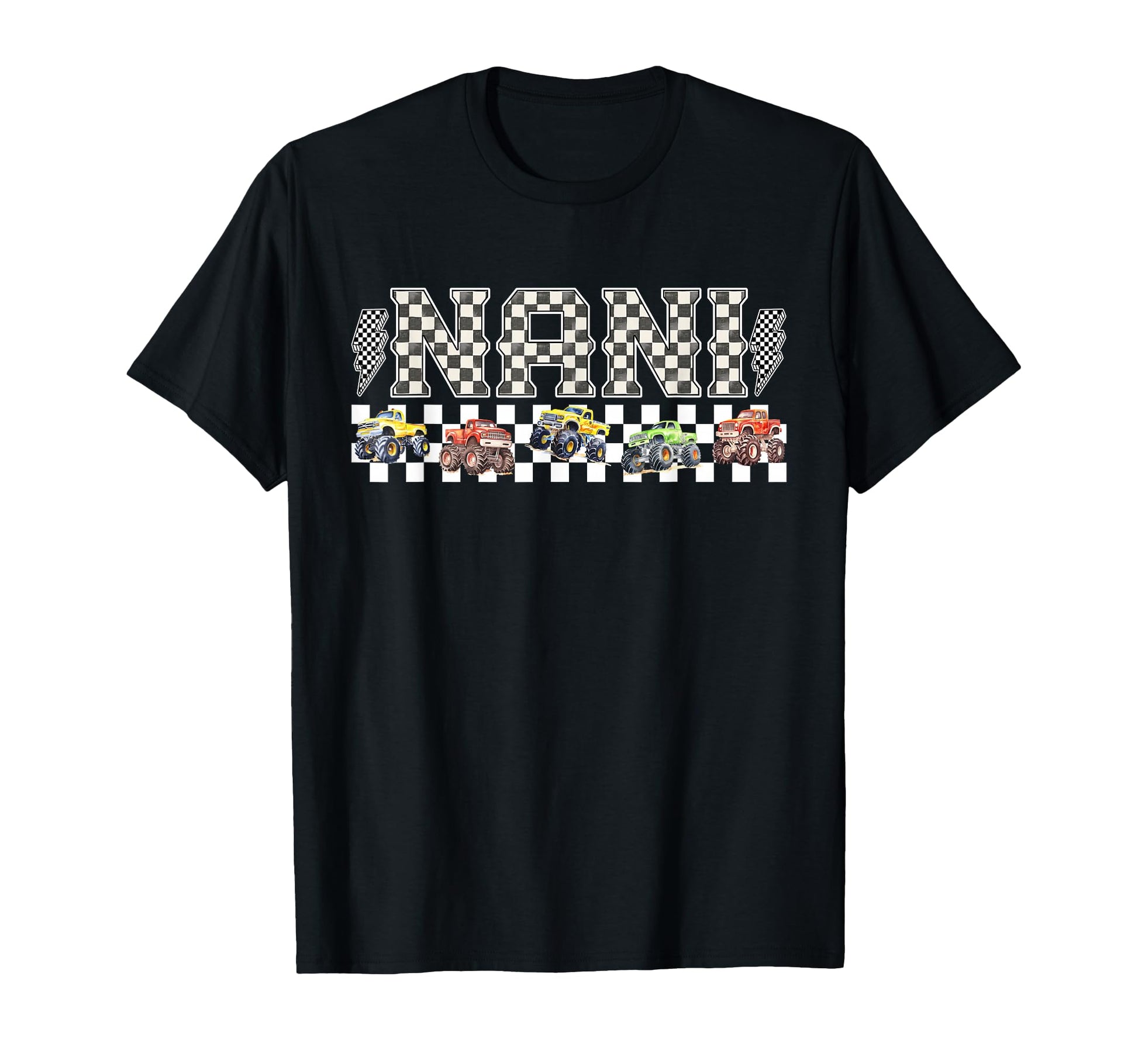 Nani Monster Truck Family Crew Birthday T-Shirt - Minimalist Print Unisex - T-Shirt, Sweatshirt, Hoodie